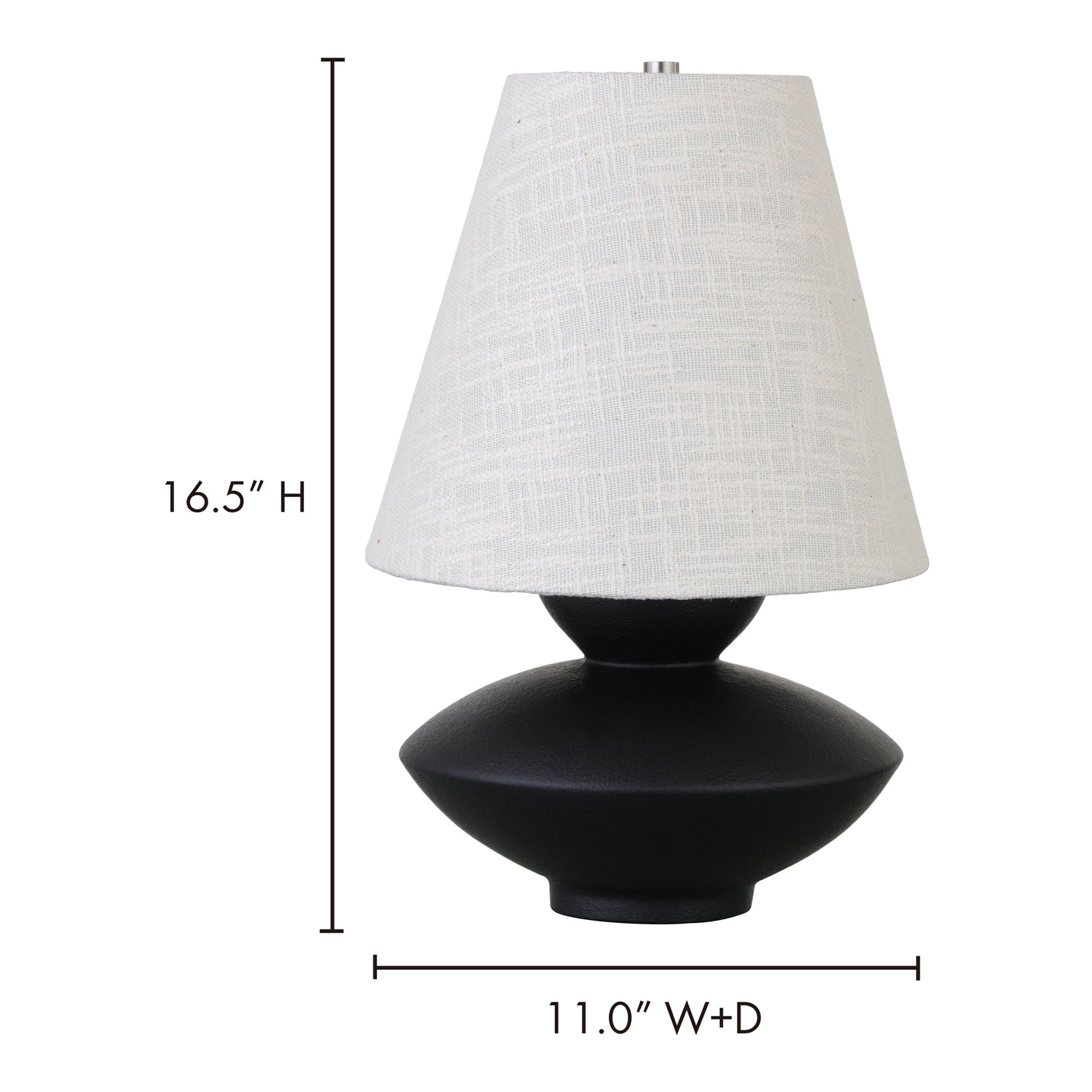 Dell - Table Lamp - Black