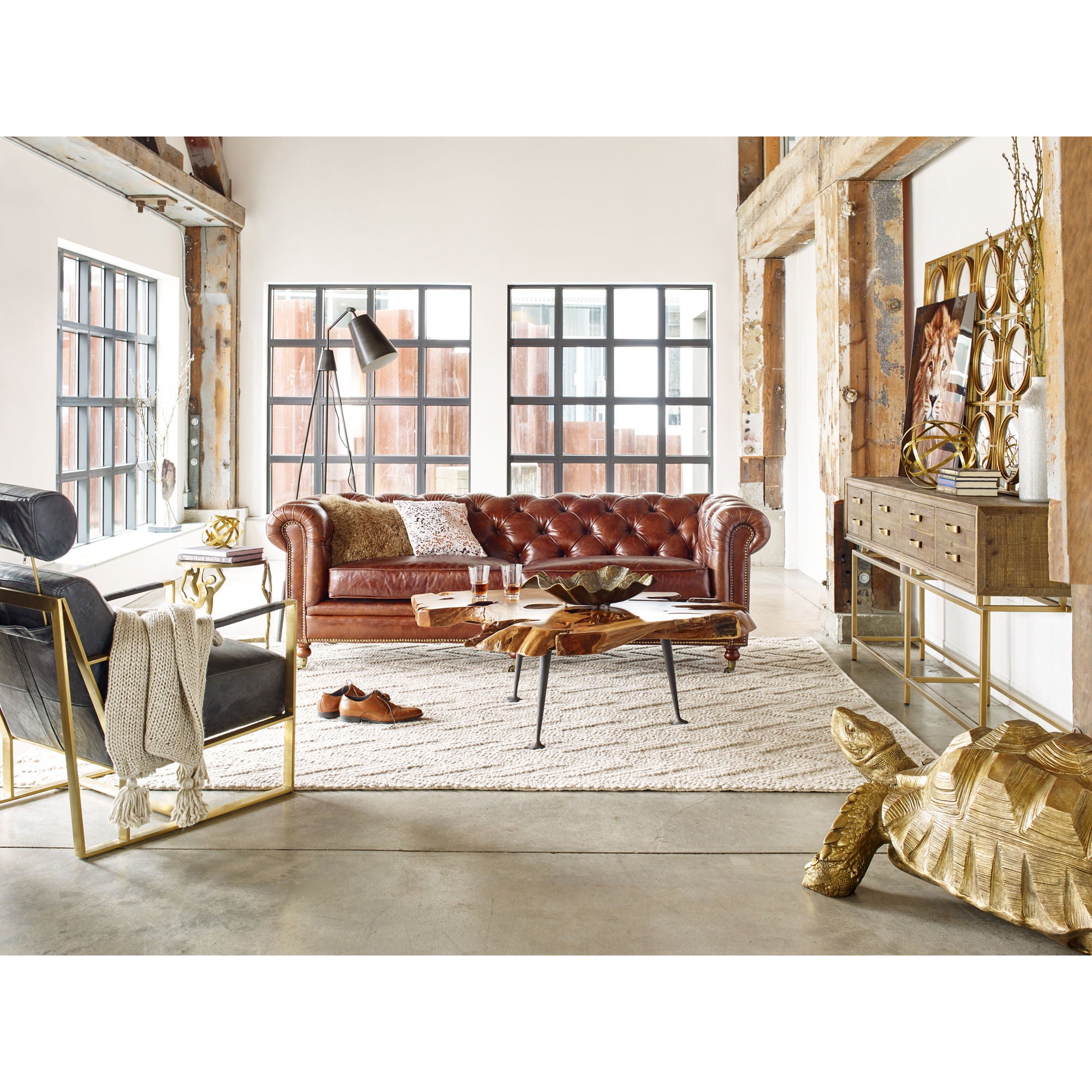 Birmingham - Sofa - Dark Brown Leather