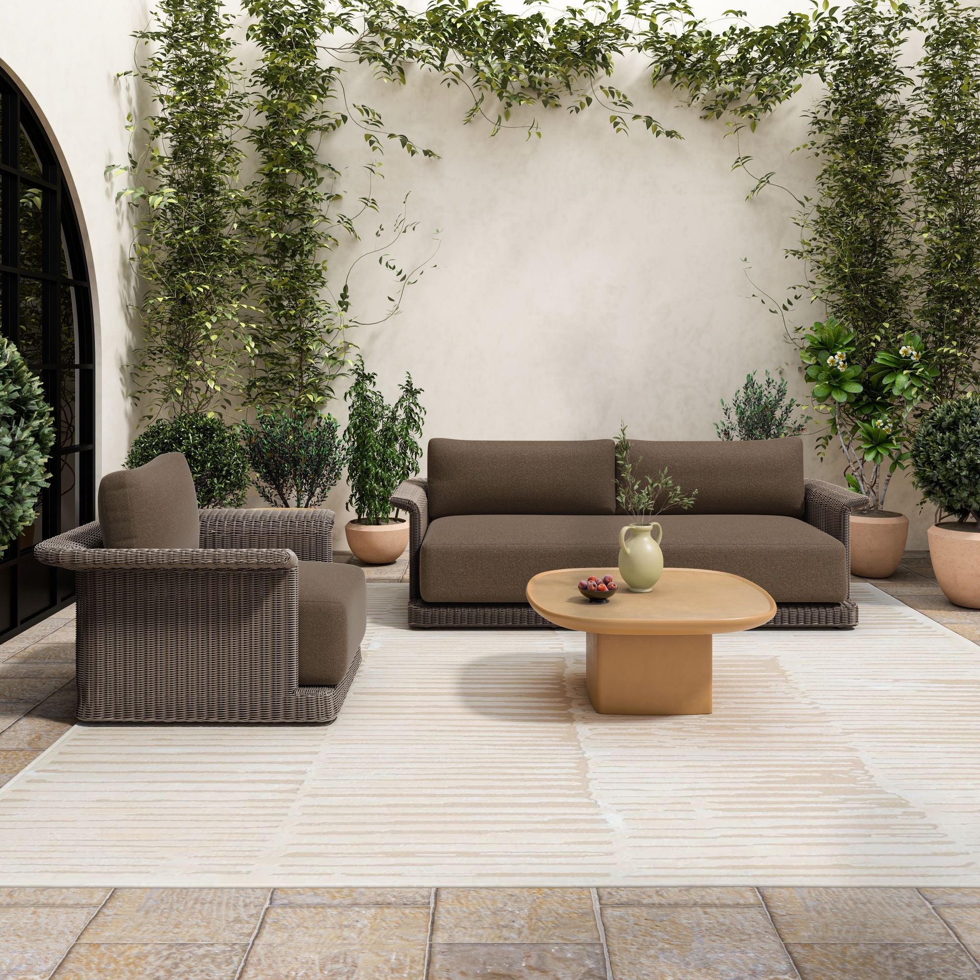 Manon - Outdoor Coffee Table - Deep Yellow