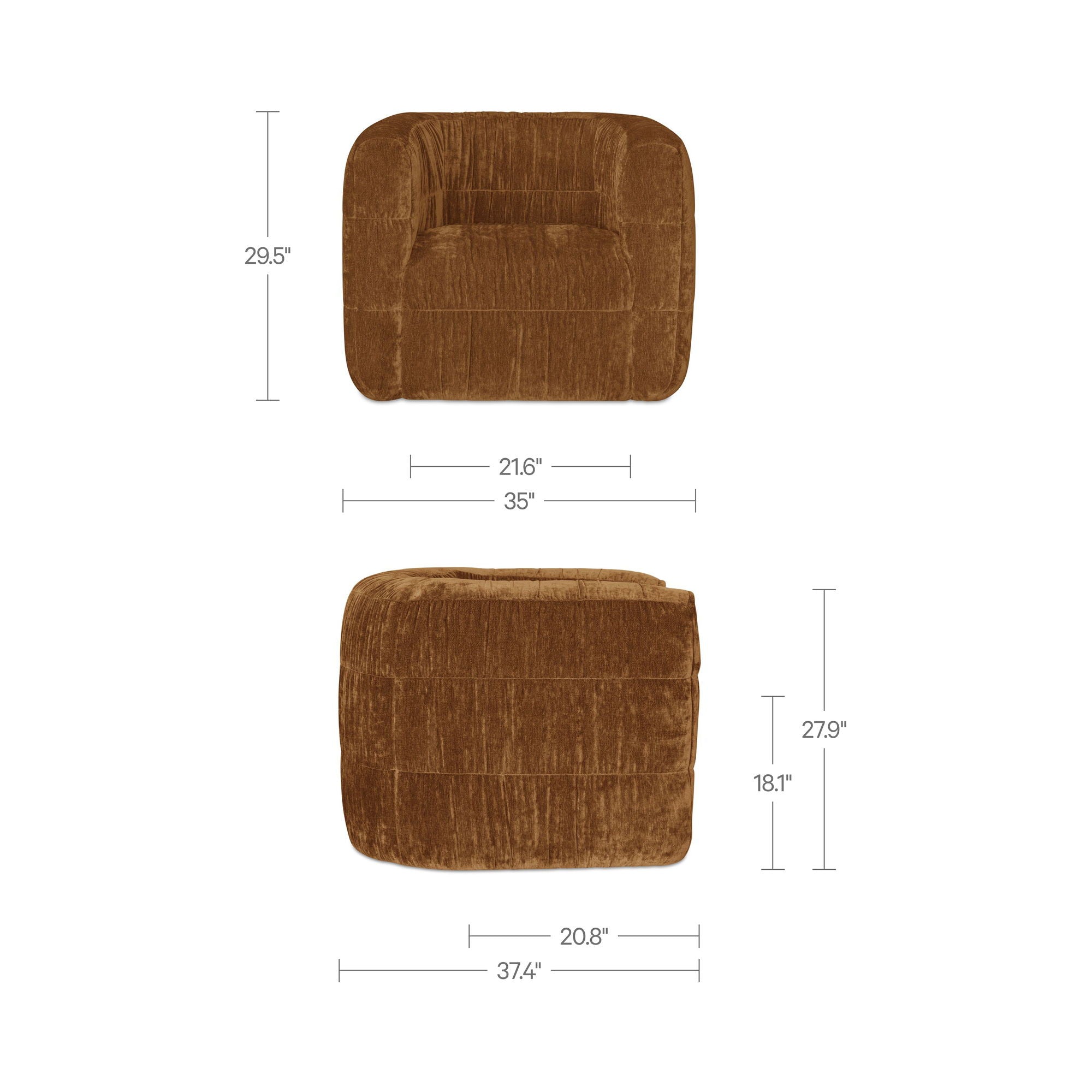 Robson - Swivel Chair - Toffee