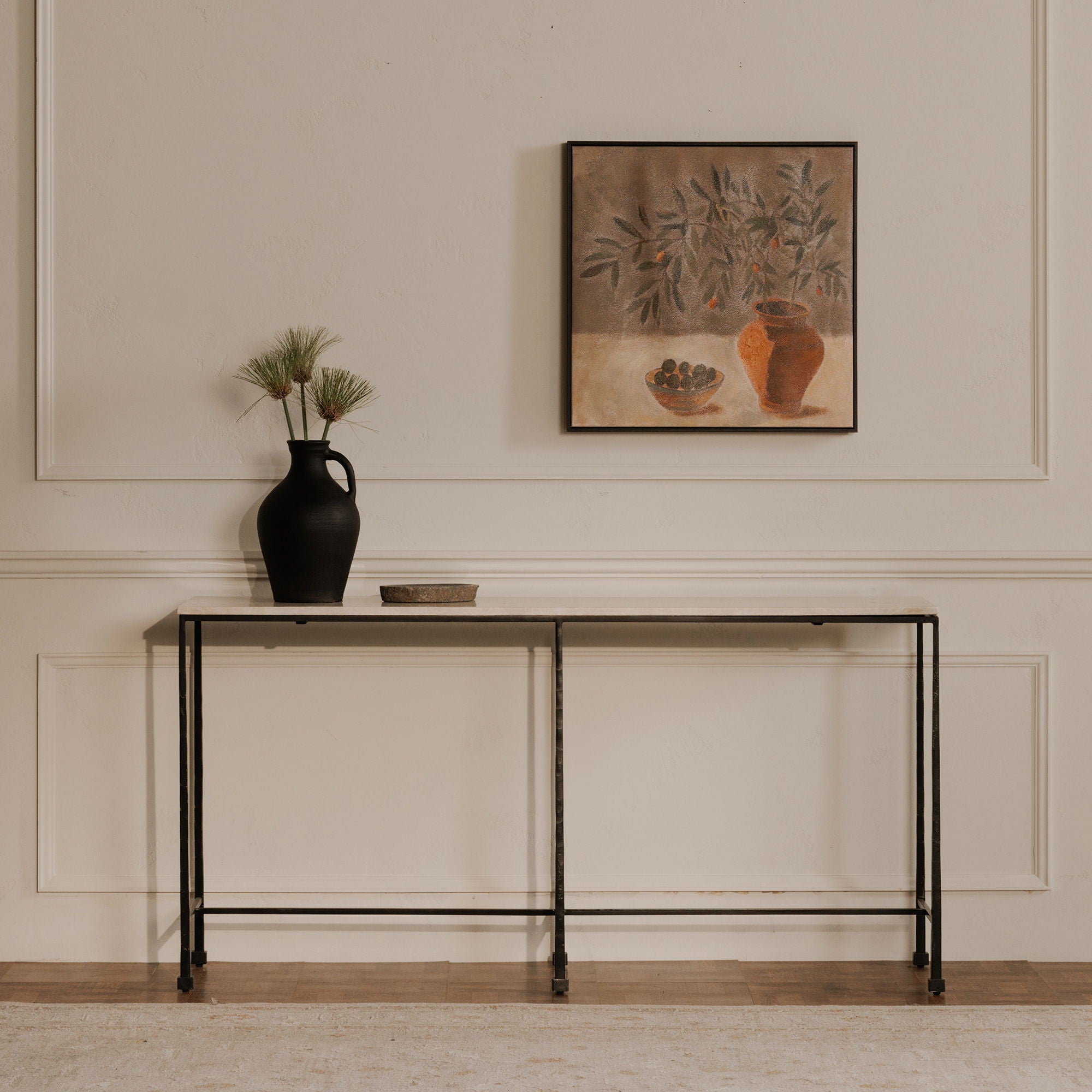 Lyra - Terracotta Vase - Black