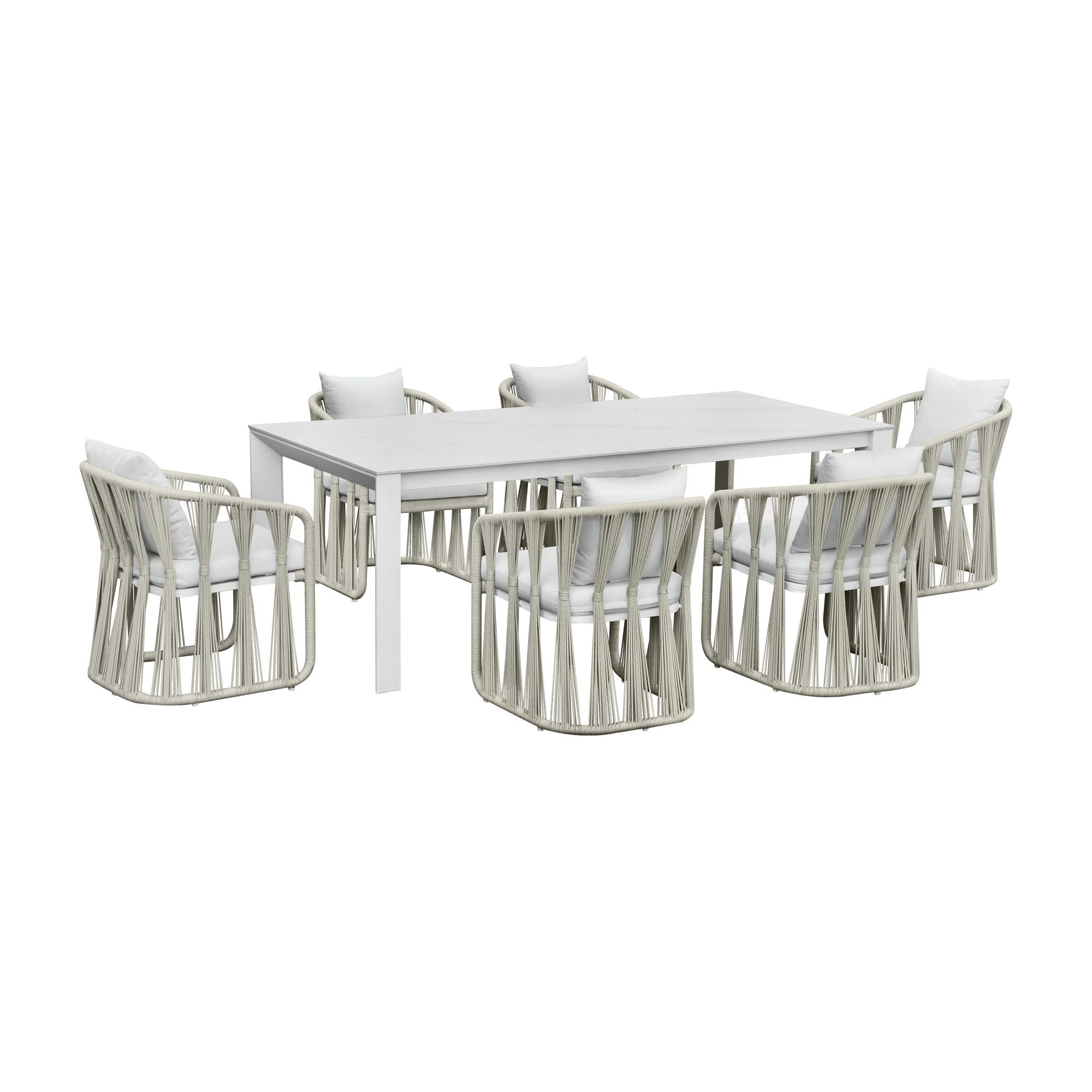 Alexa - Outdoor Dining Table - White