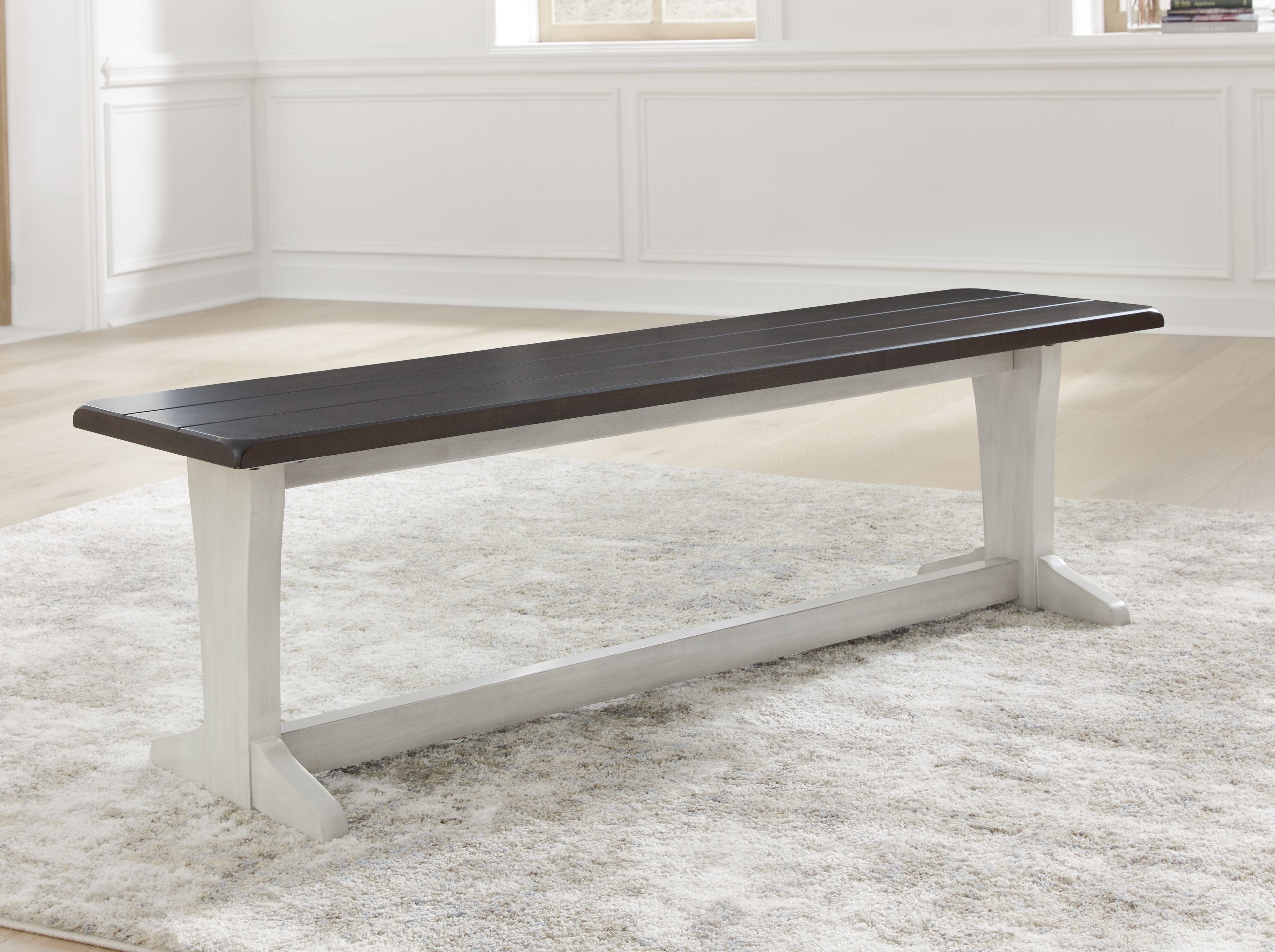 Darborn - Gray / Brown - Large Dining Room Bench