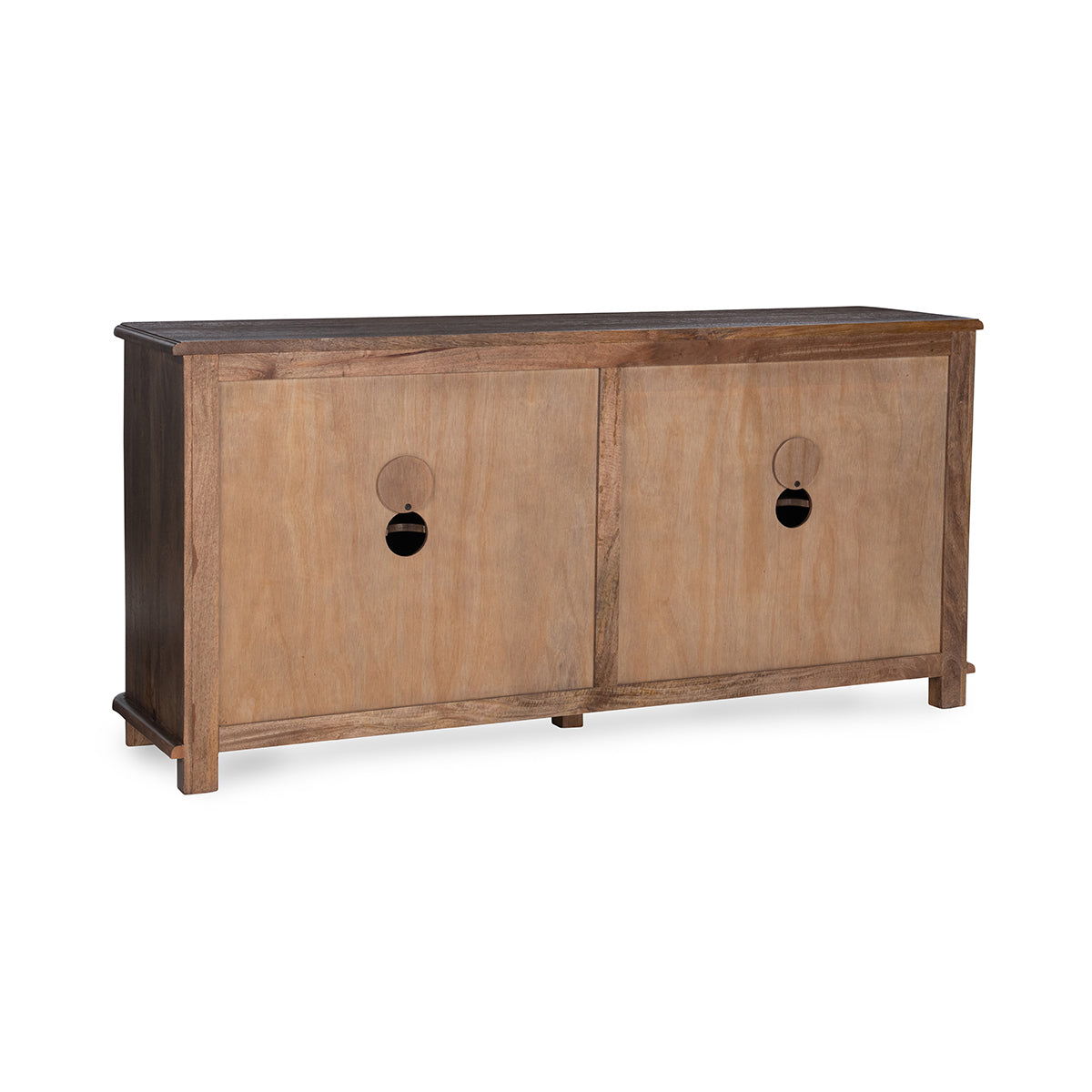 Brookside - Mango Wood 4 Door Cabinet - Cocoa Brown