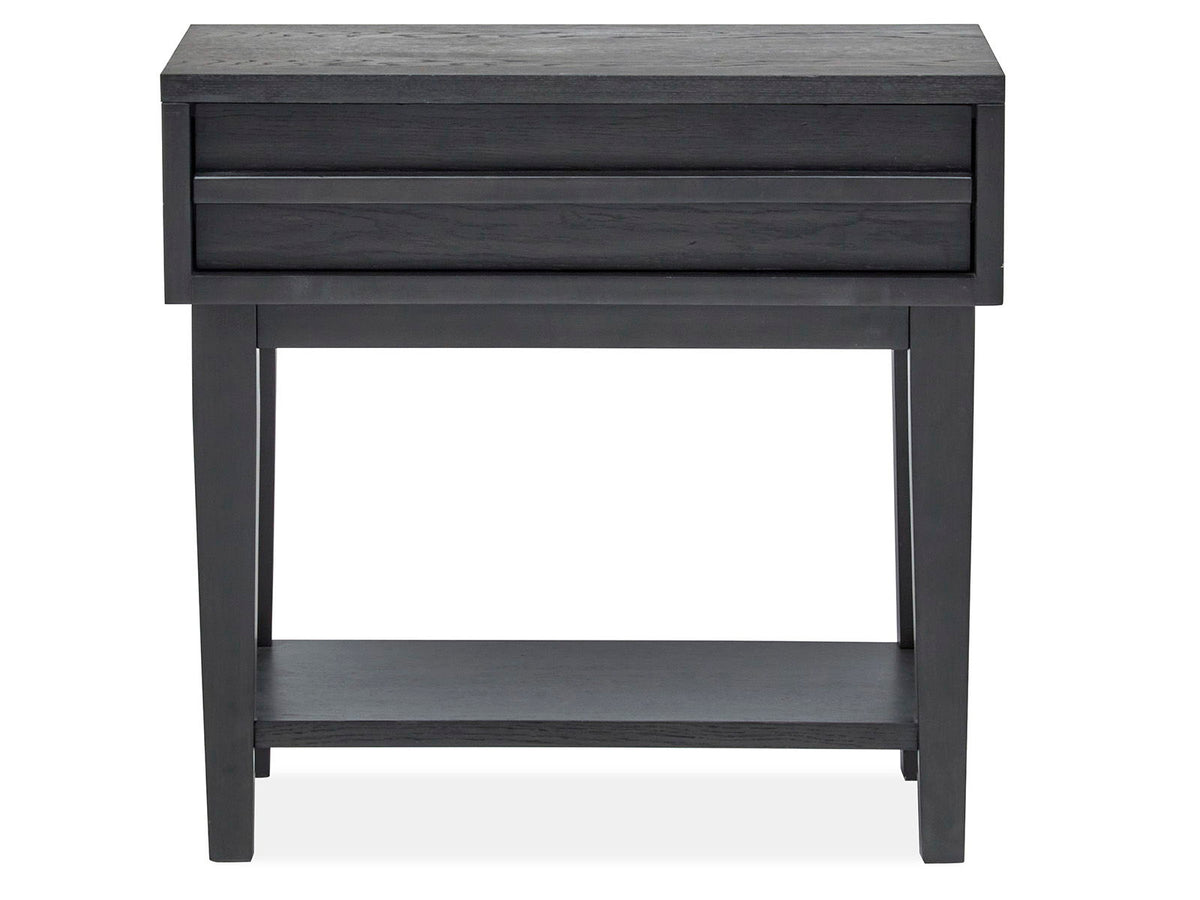 Lindon - Dark Open Nightstand - Coffee Bean