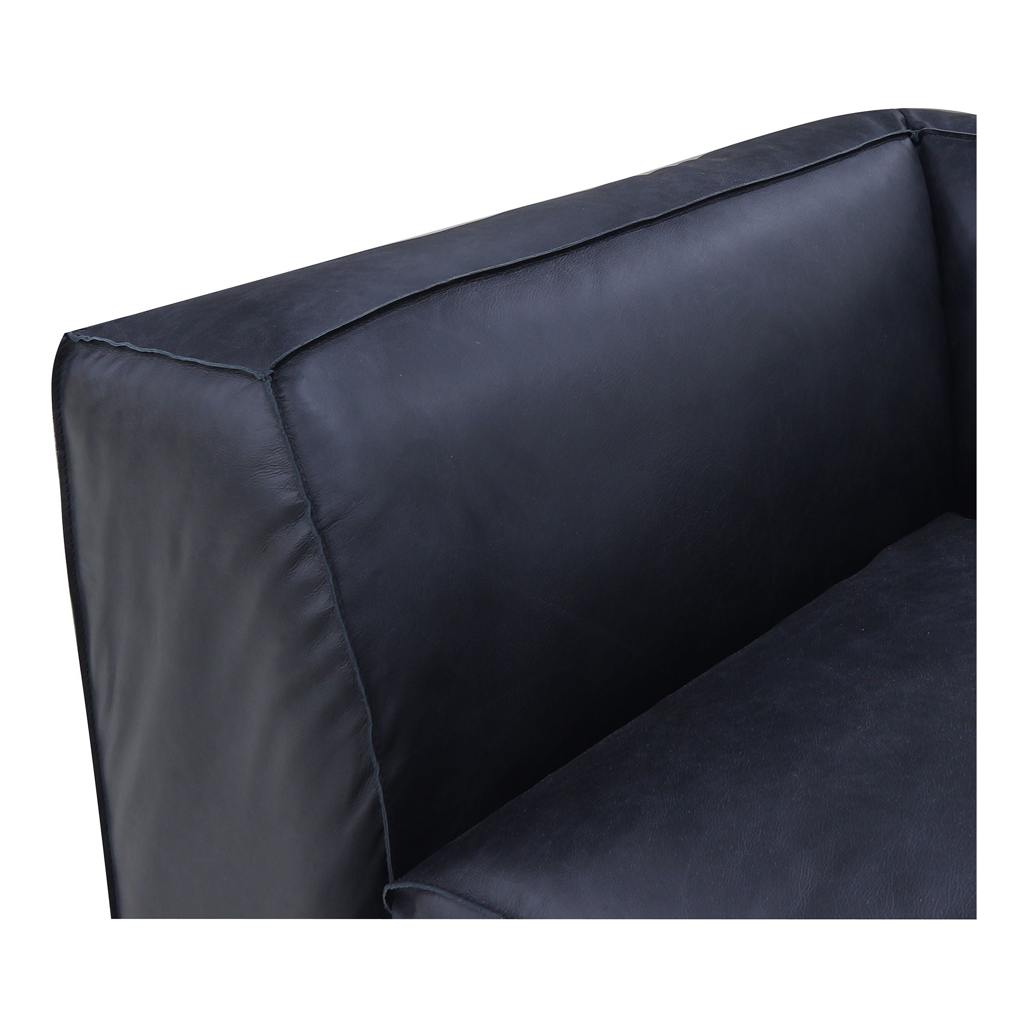 Form - Nook Modular Sectional Vantage Black Leather