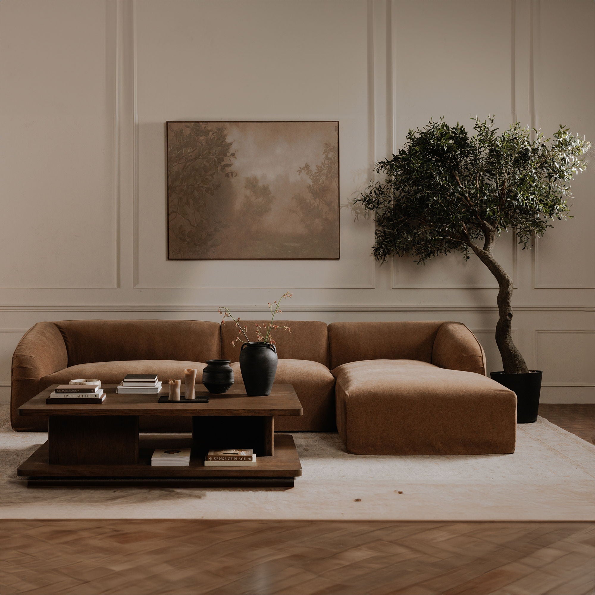 Casey - Large Coffee Table - Dark Brown