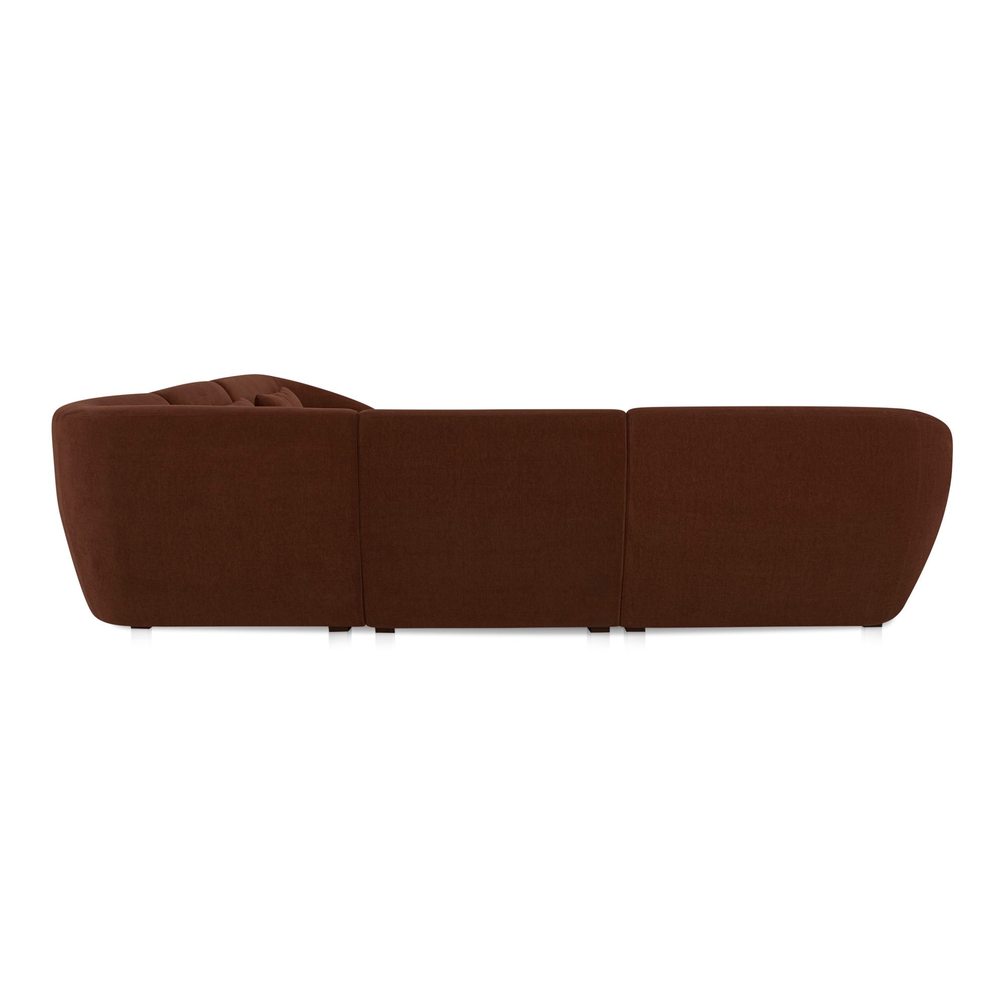 Amelia - Classic L-Shaped Modular Left Sectional - Chestnut