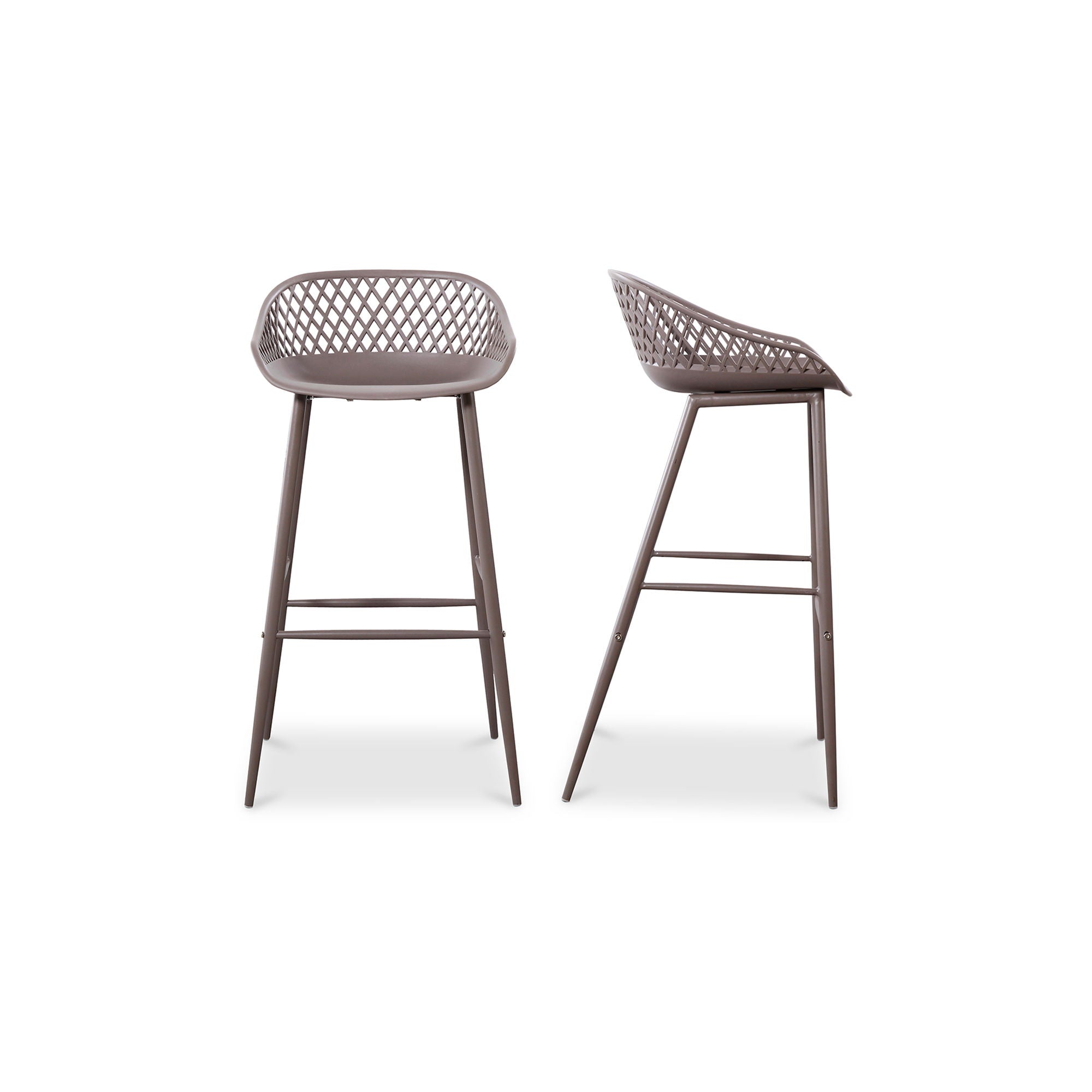 Piazza - Outdoor Barstool (Set of 2) - Gray