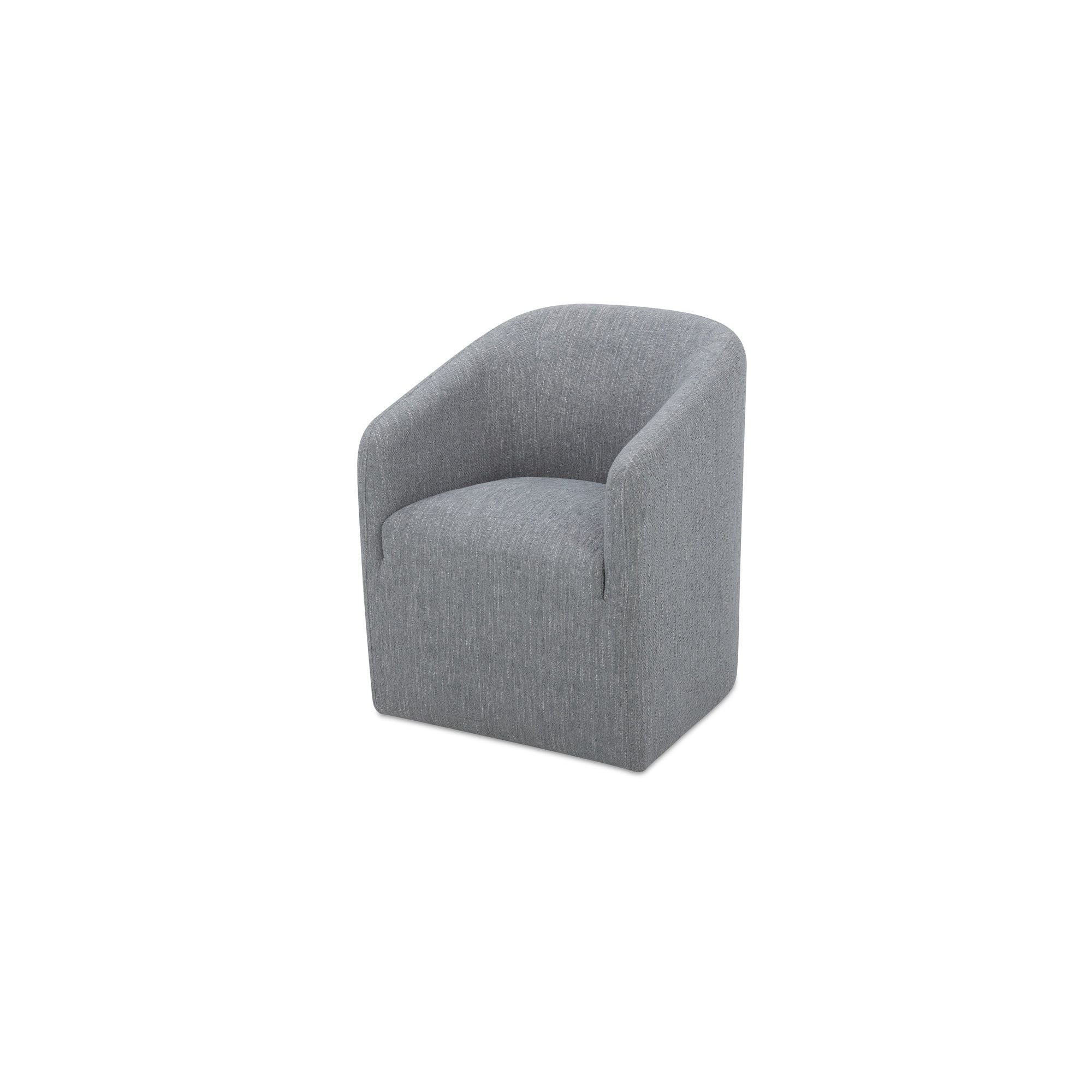 Sandy - Rolling Dining Chair - Gray