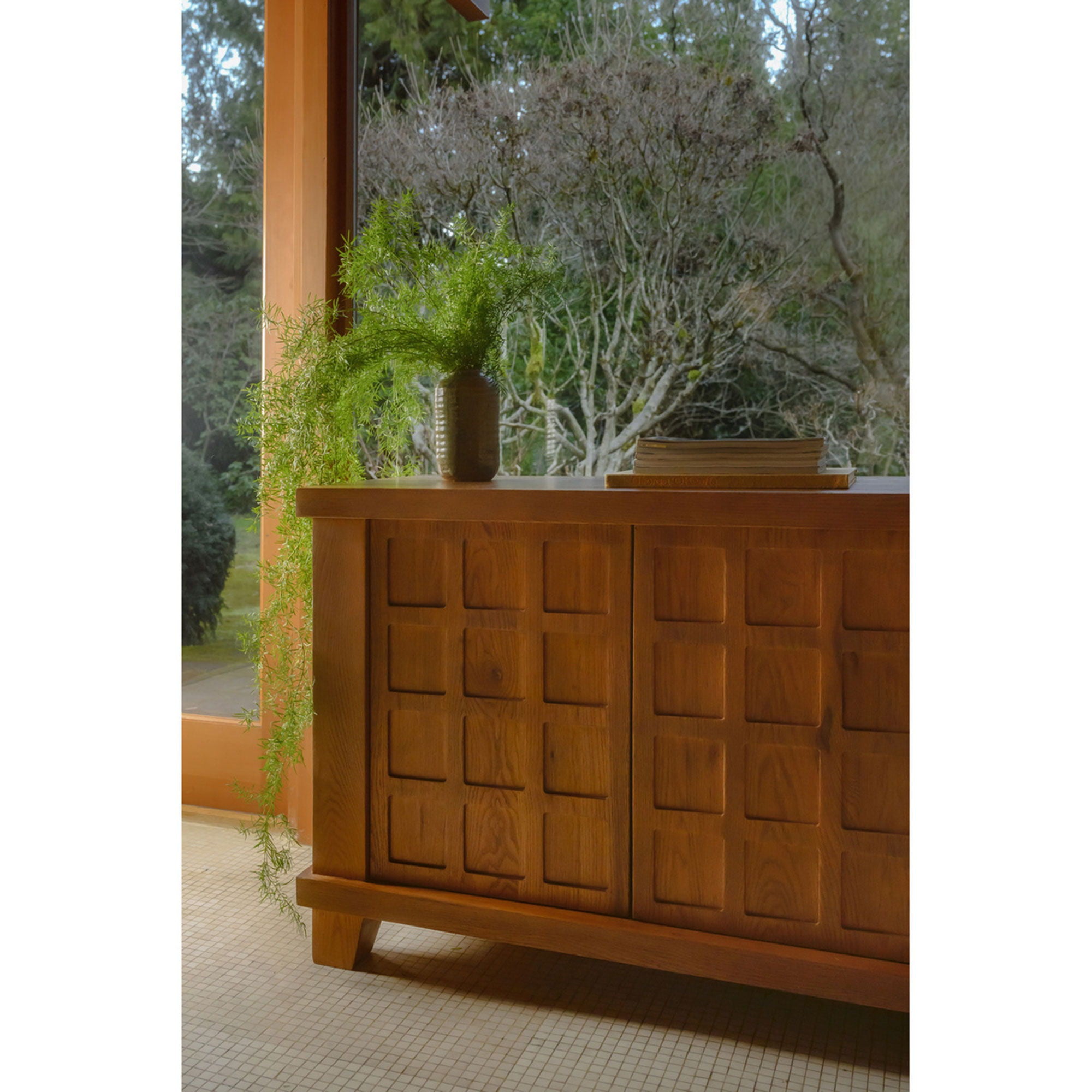 Enya - Sideboard - Red / Oak