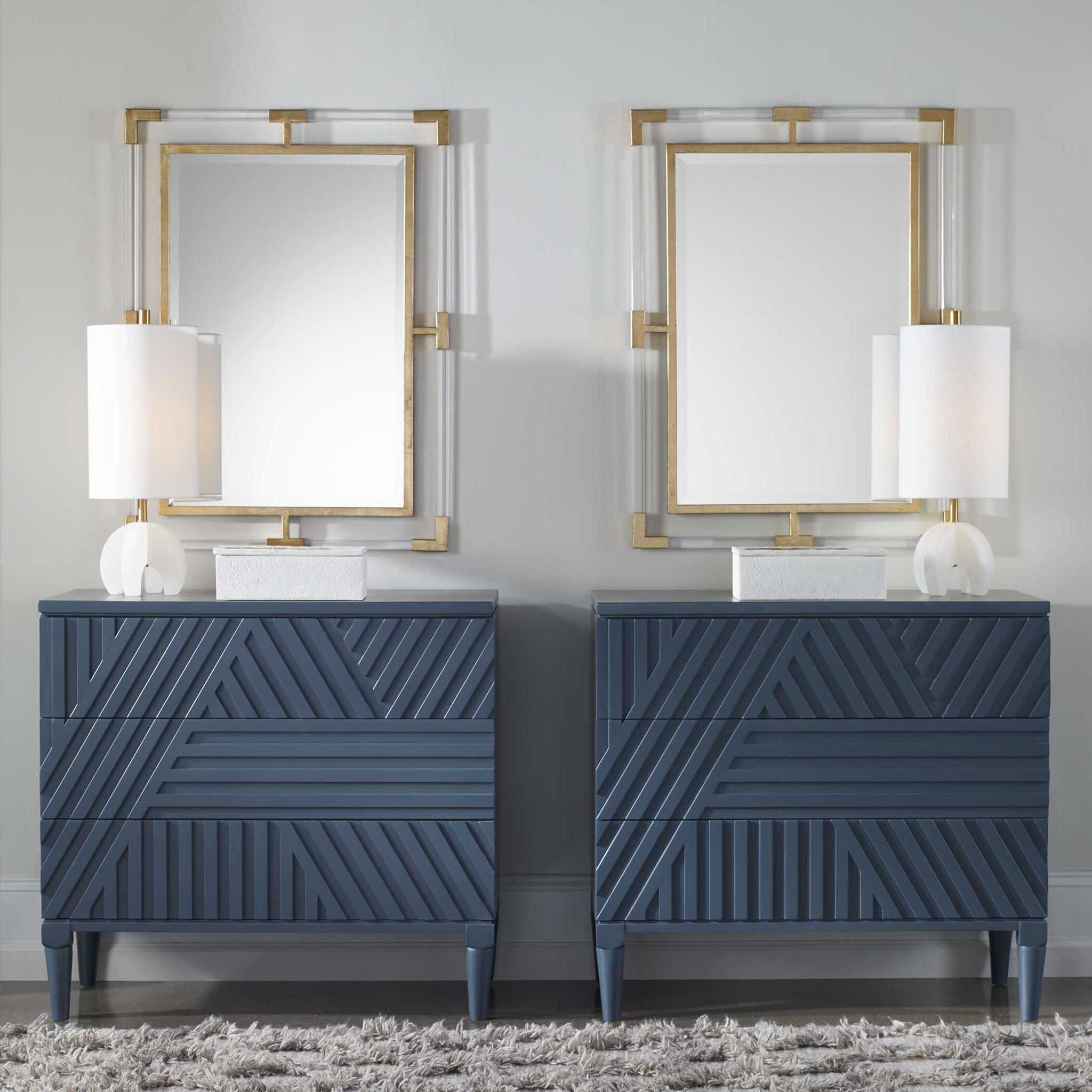 Balkan - Modern Wall Mirror - Gold