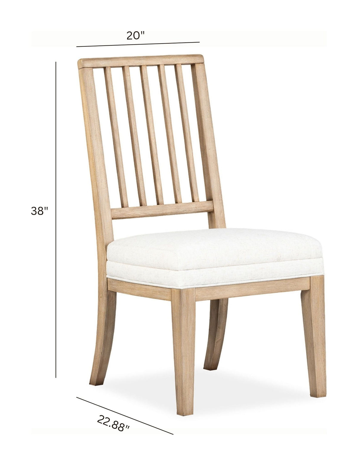 Coventry - Upholstered Side Chair With Solid Wood Back (Set of 2) - Honey Wheat