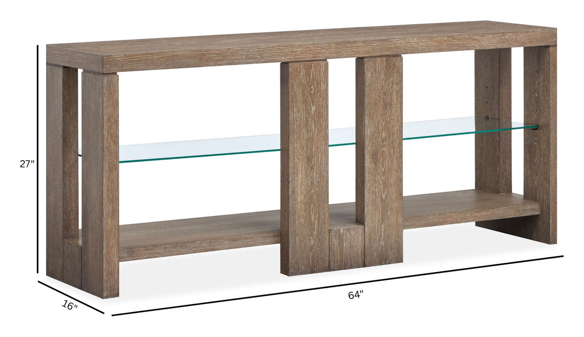 Cypress - Console Sofa Table - Spiced Brown
