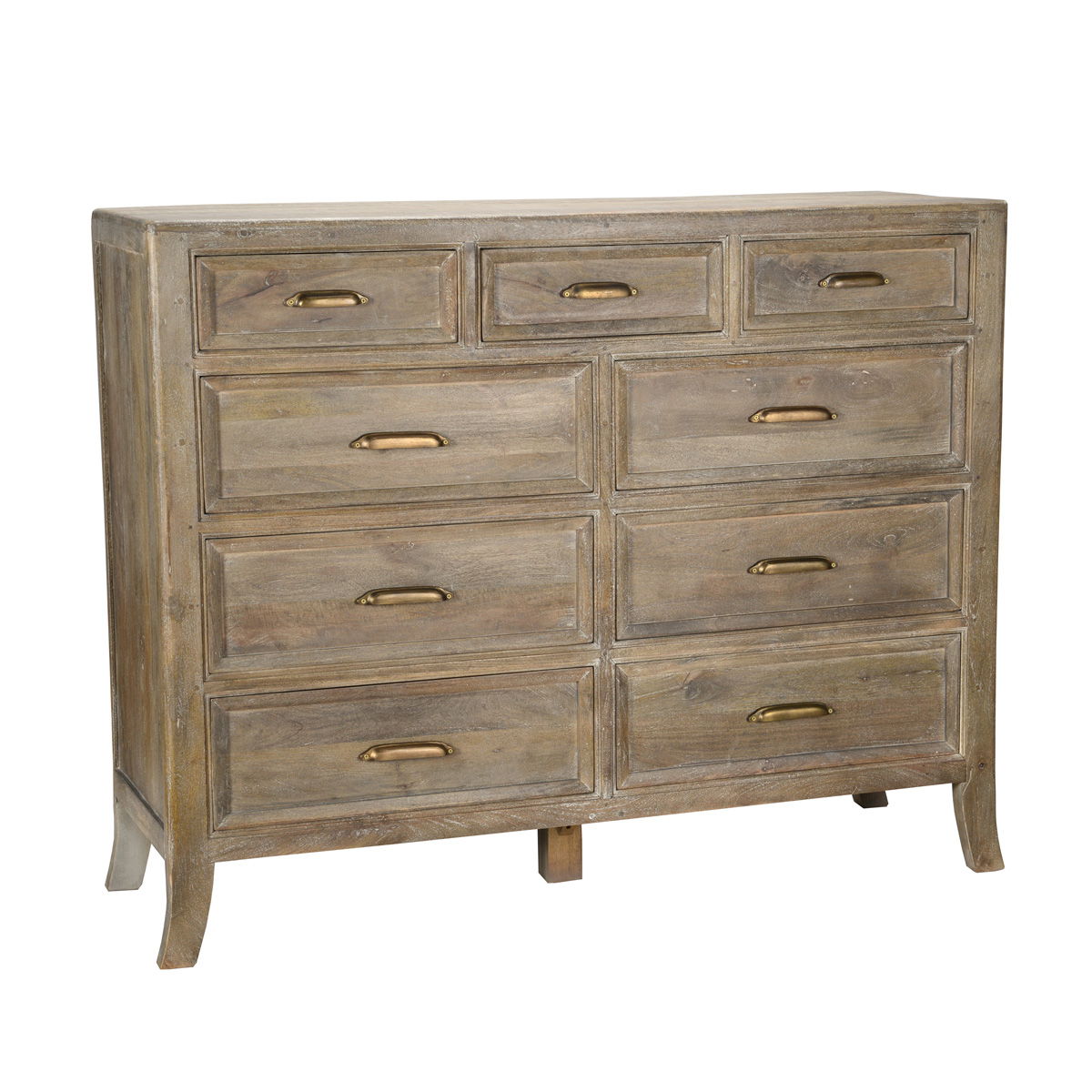 Francesca - 9 Drawer Dresser - Vintage Taupe