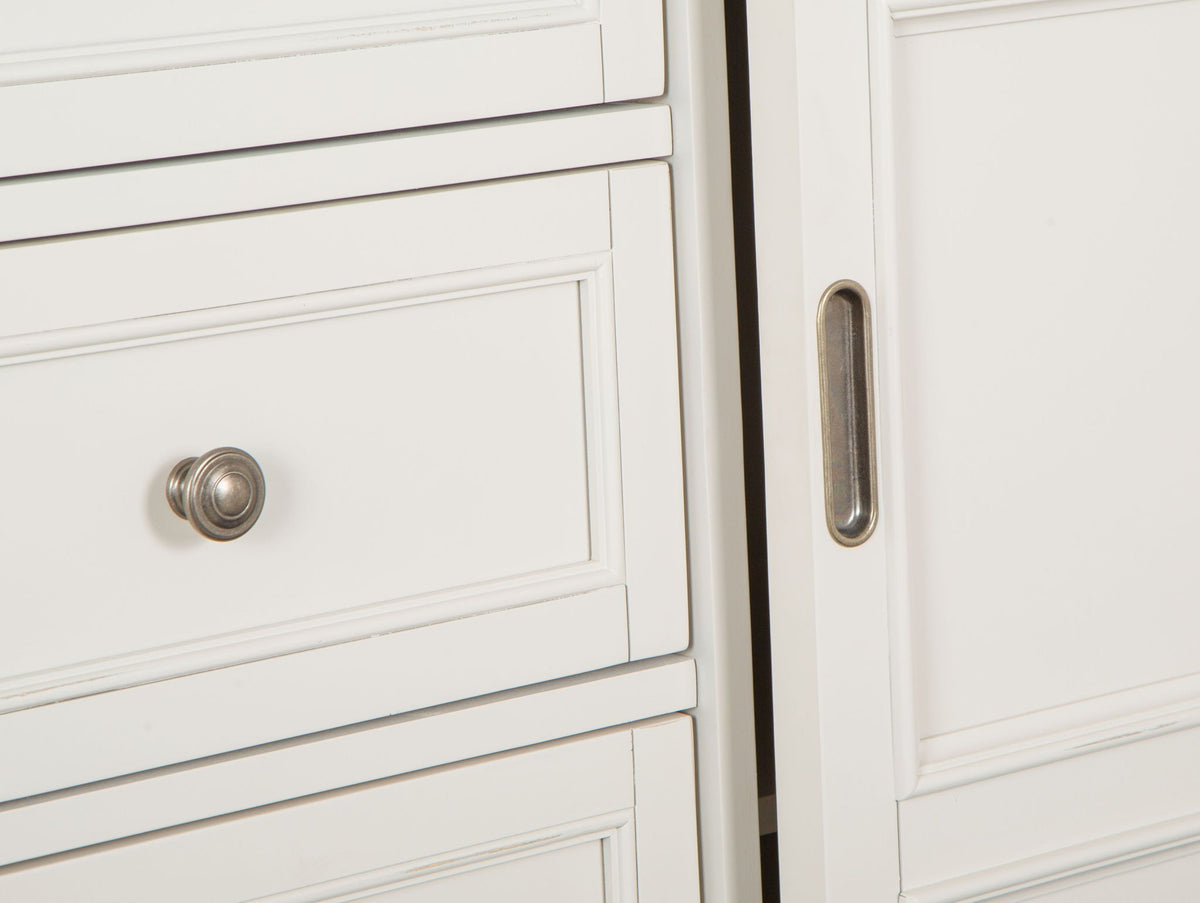 Willowbrook - Door Chest - Egg Shell White With Slight Rub Through