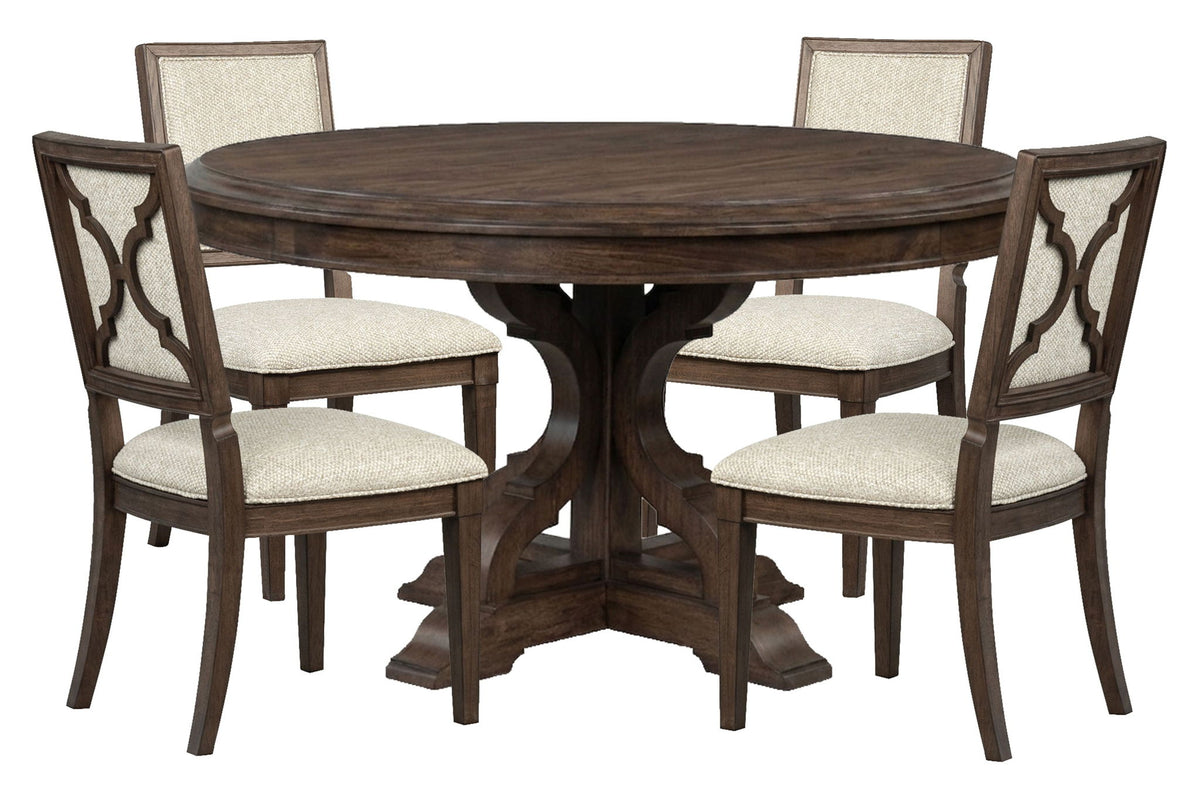 Jubilee - 54" Round Dining Table - Brown