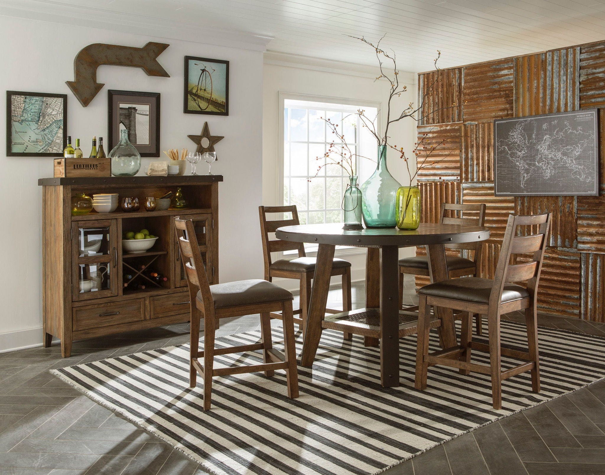 Taos - Counter Table - Canyon Brown
