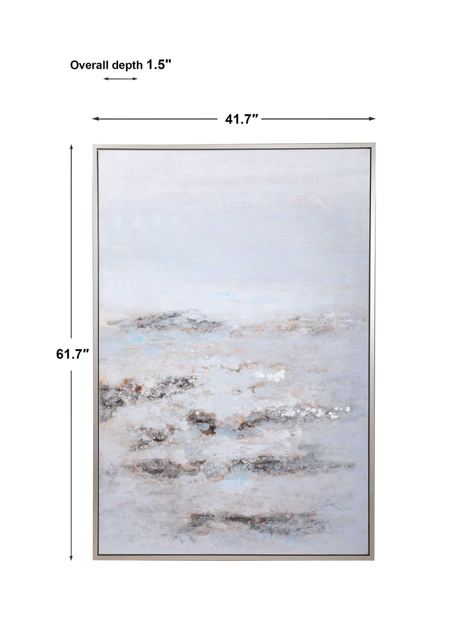 Open Plain - Abstract Art - Blue