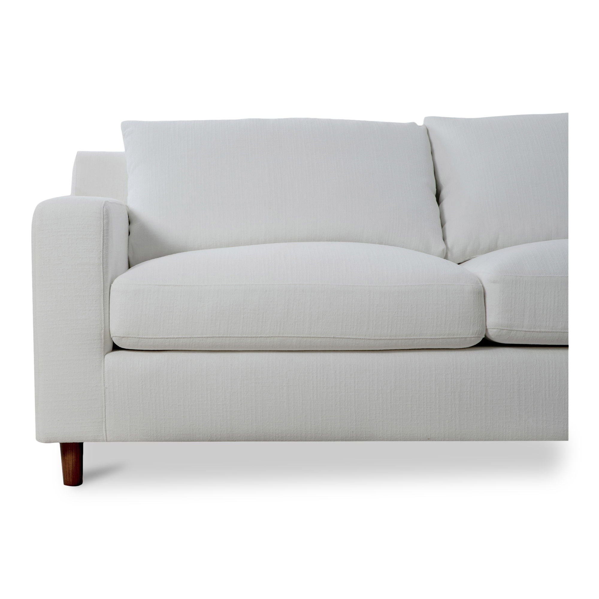 Hutton - Right Sectional - White