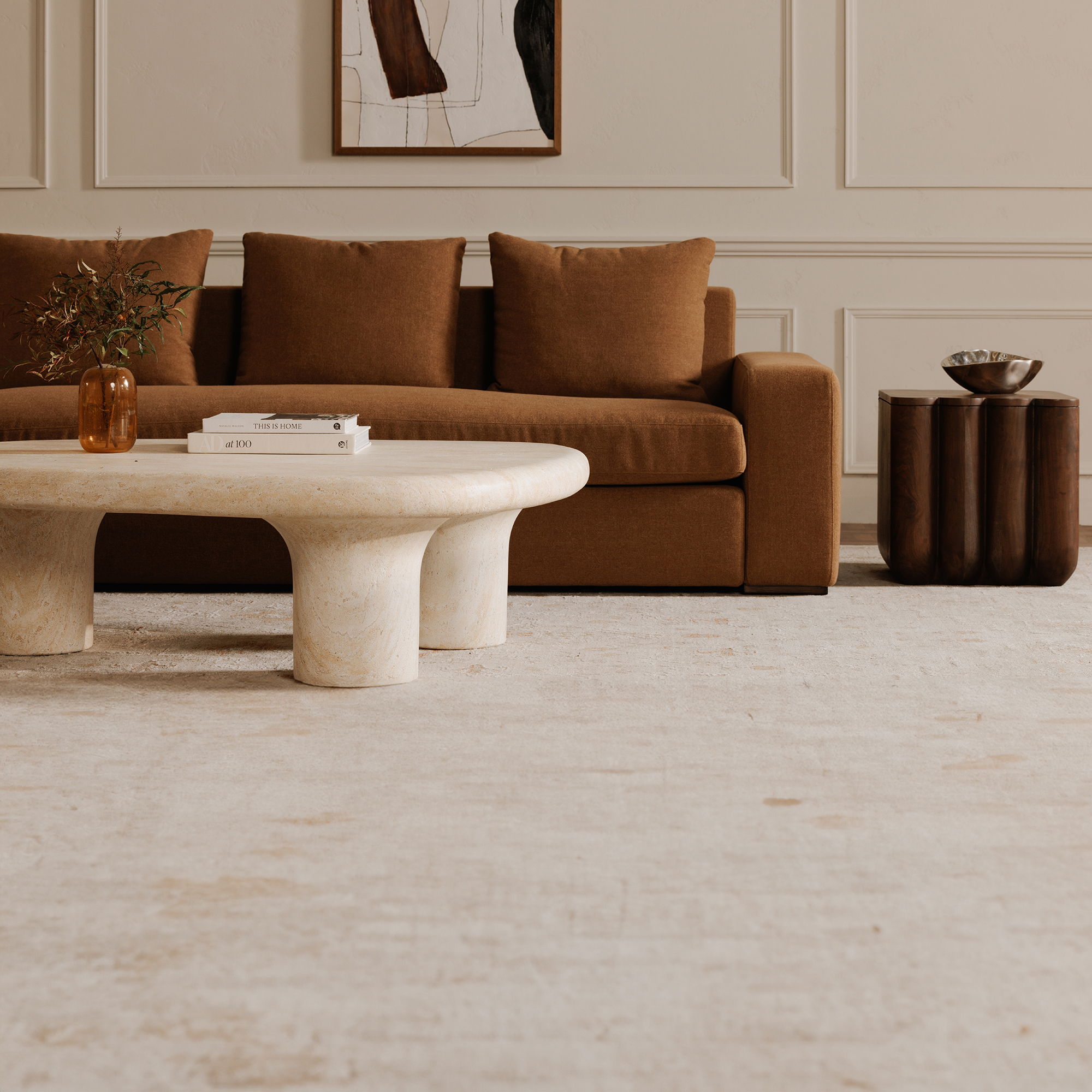 Thomas - Left Sectional - Rust