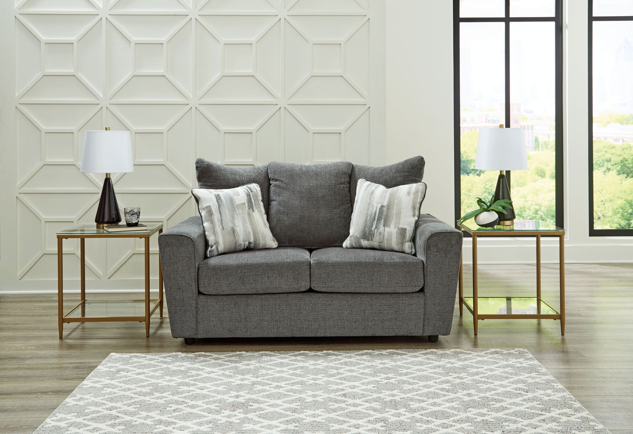 Stairatt - 2 Pc. - Sofa, Loveseat - Gravel