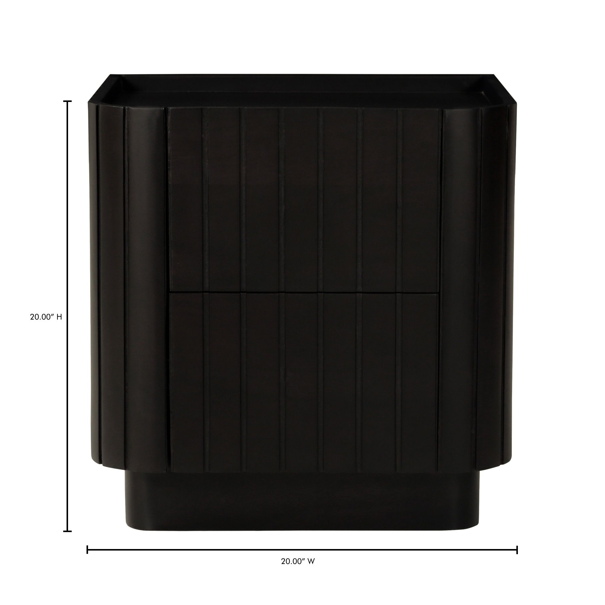 Povera - Nightstand - Black