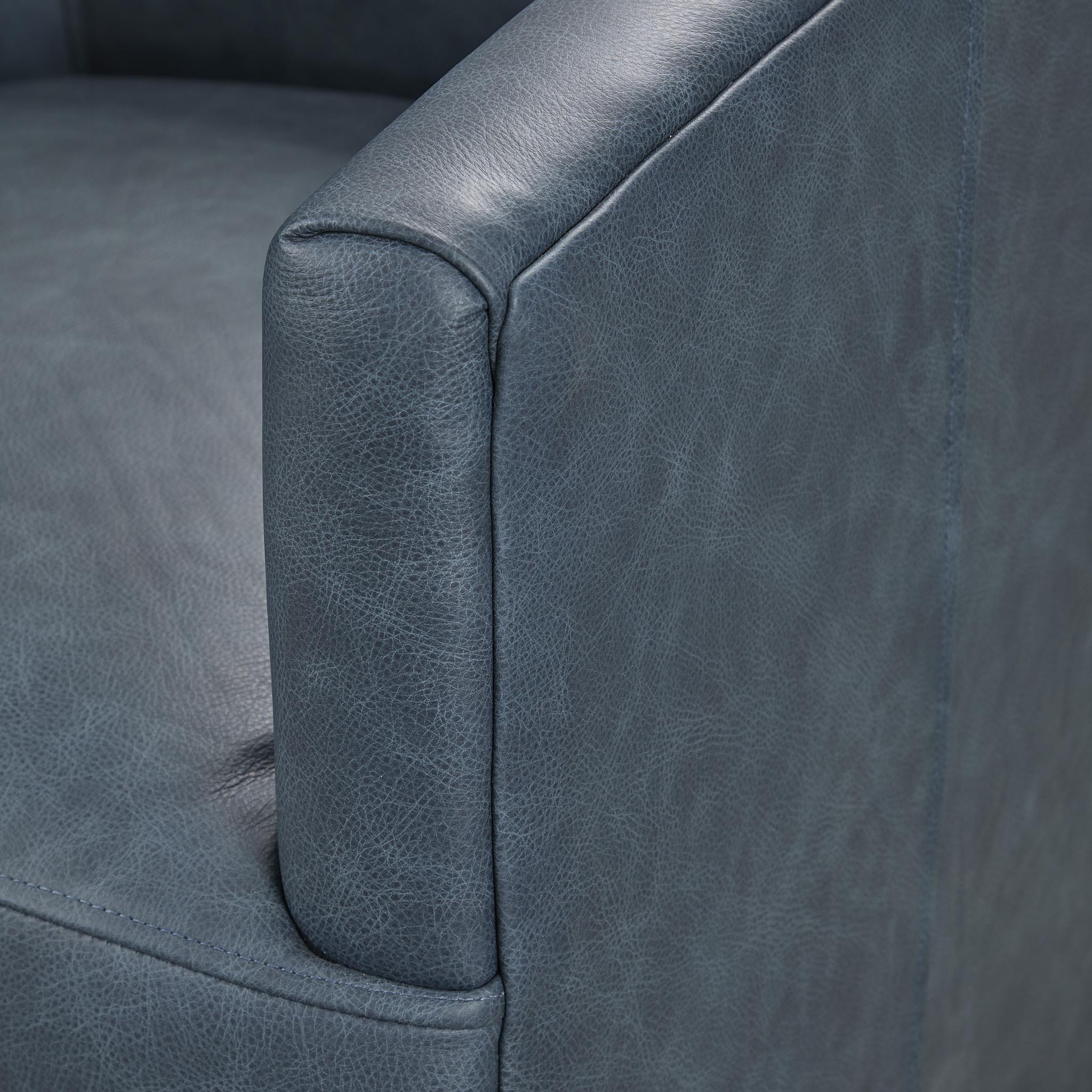 Vernon - Top Grain Leather Swivel Chair El Paso