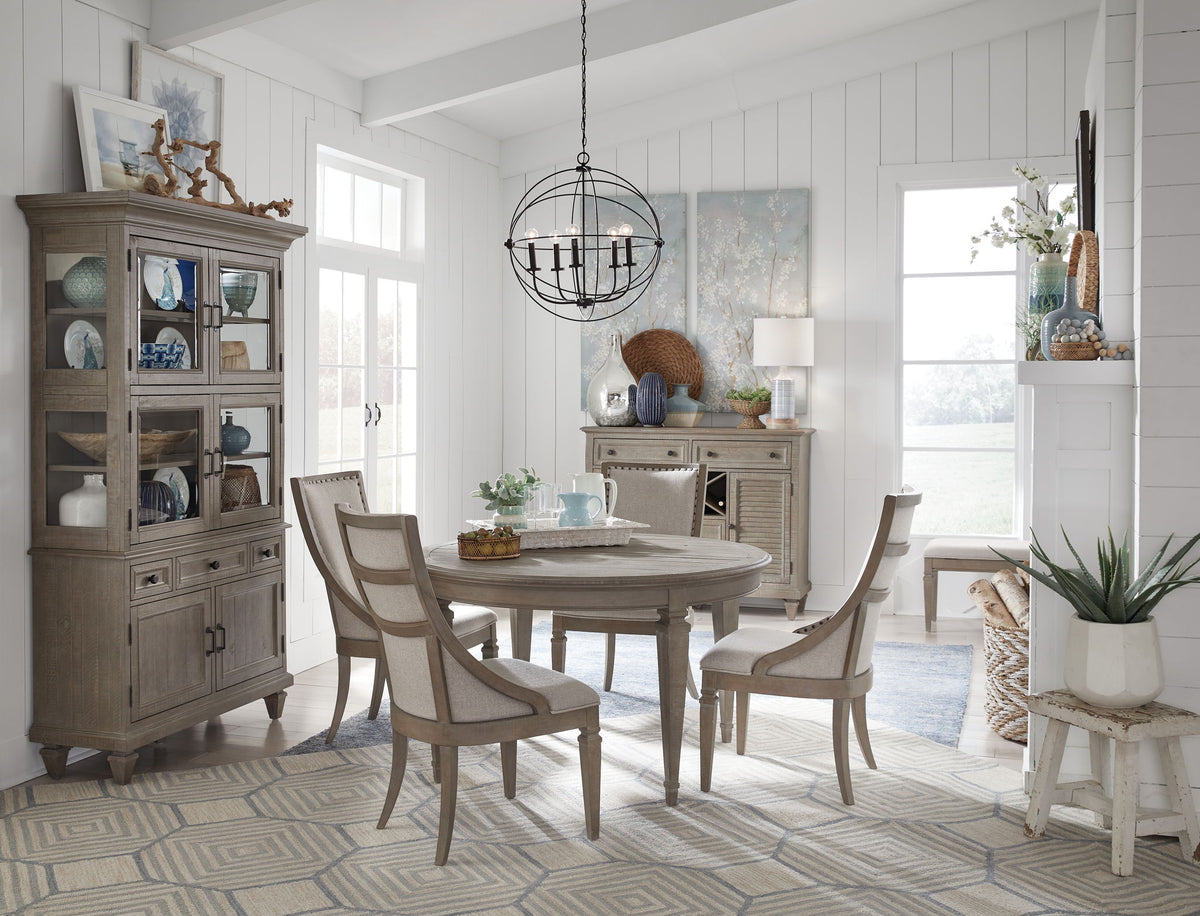 Lancaster - Round Dining Table - Dovetail Gray