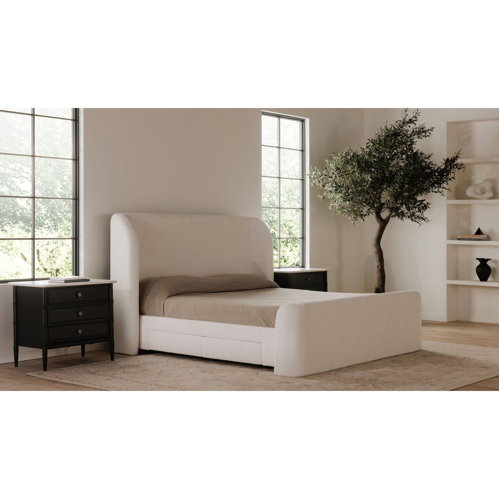 Sophia - Queen Bed - Cream