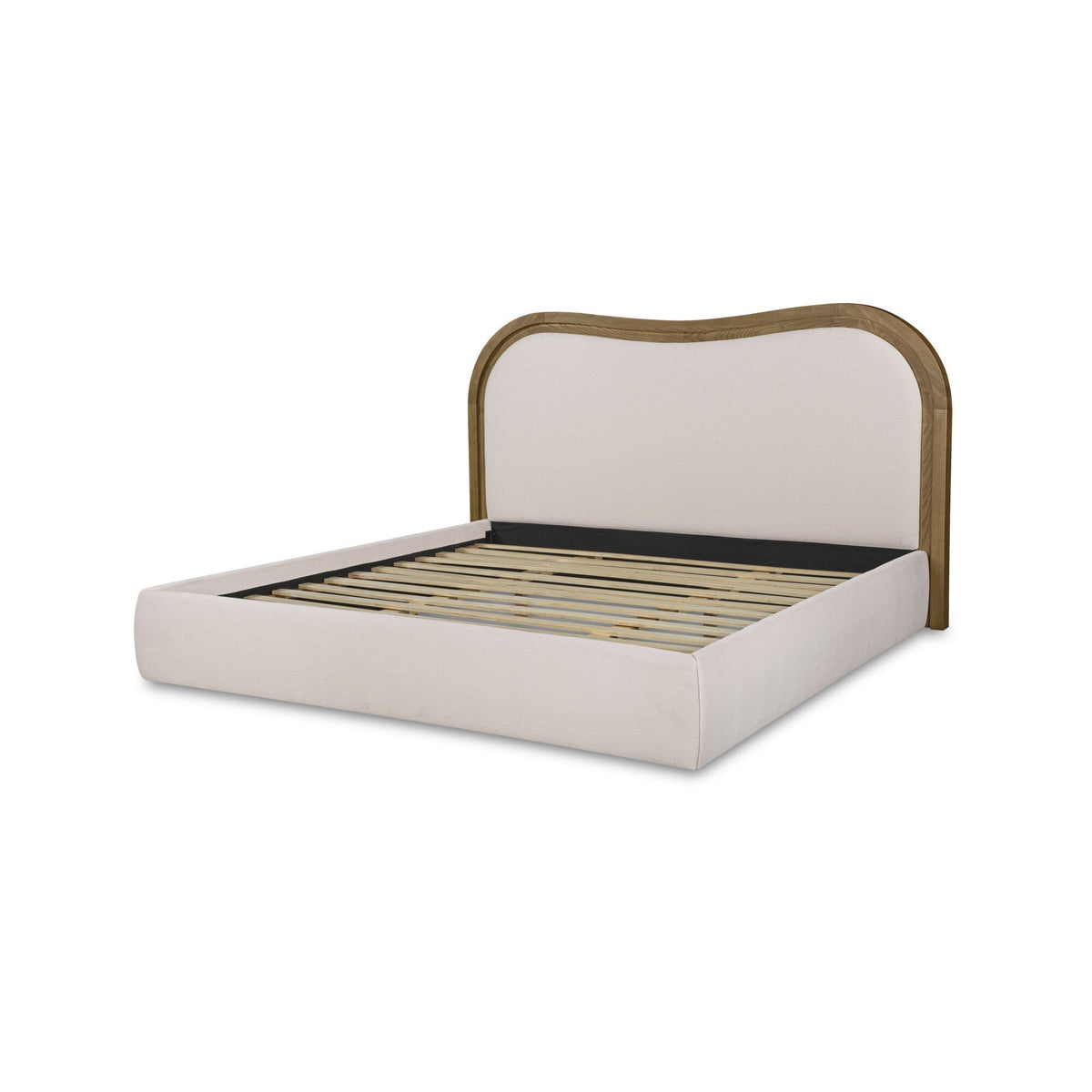 Camilla - Queen Bed - Oat / White / Beige