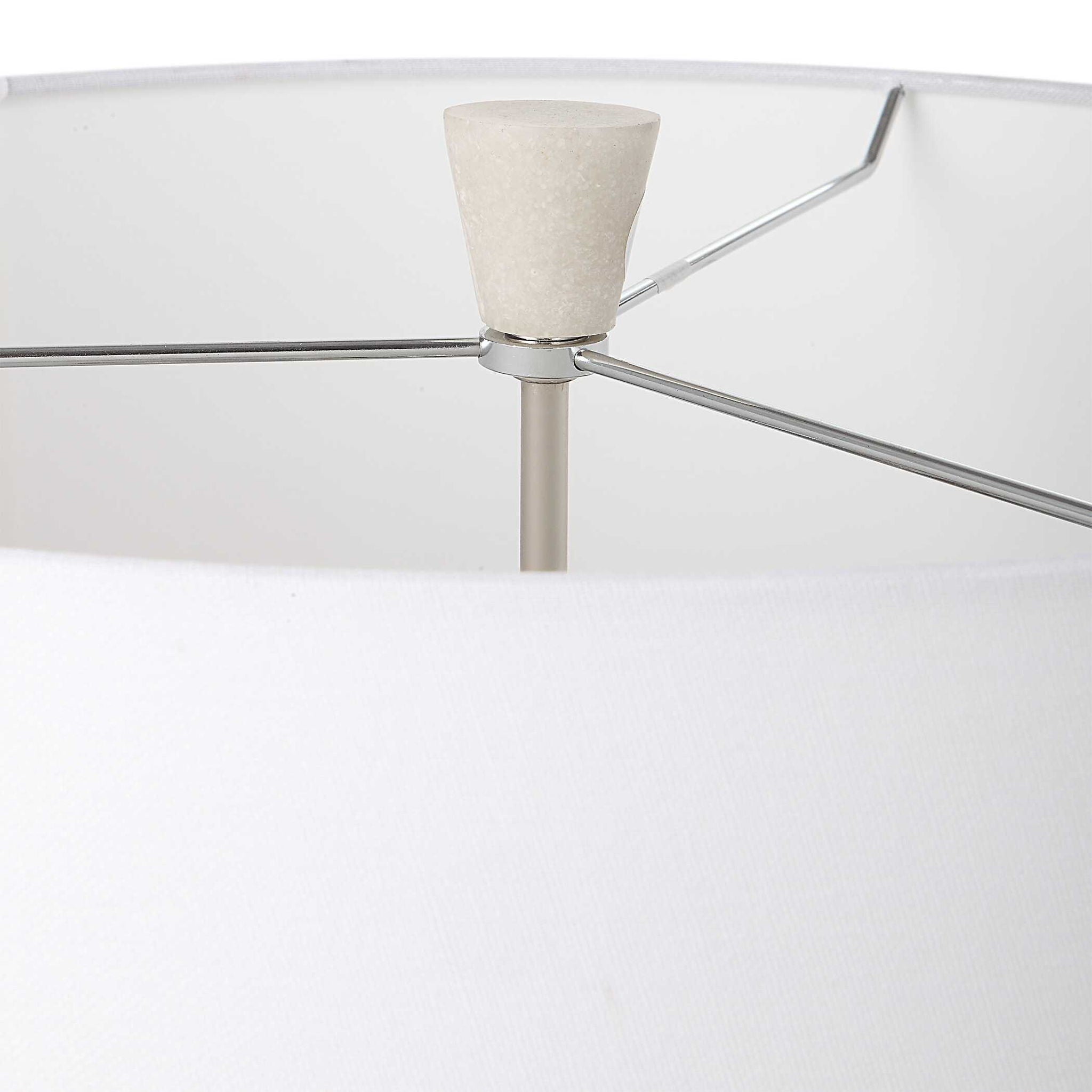 Sharma - Stone Table Lamp - White