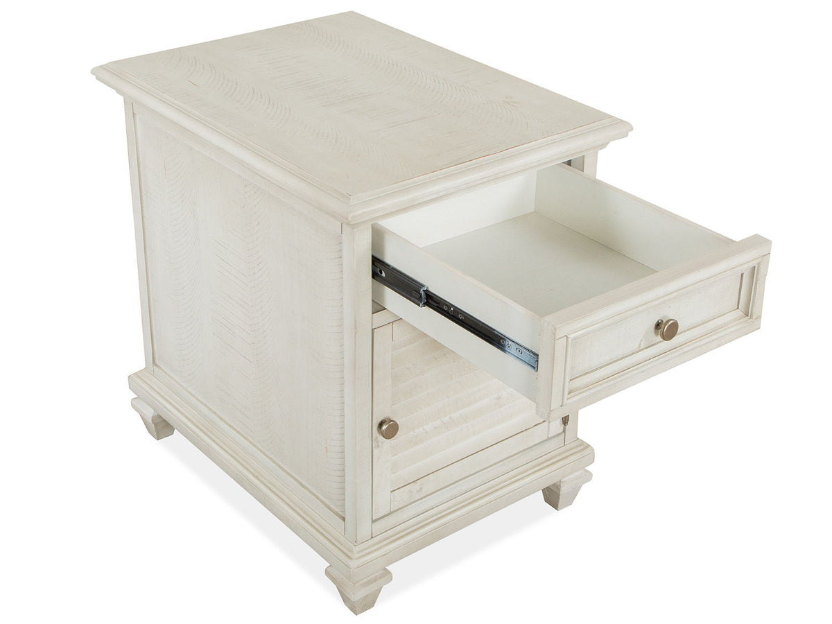 Newport - Chairside End Table - Alabaster