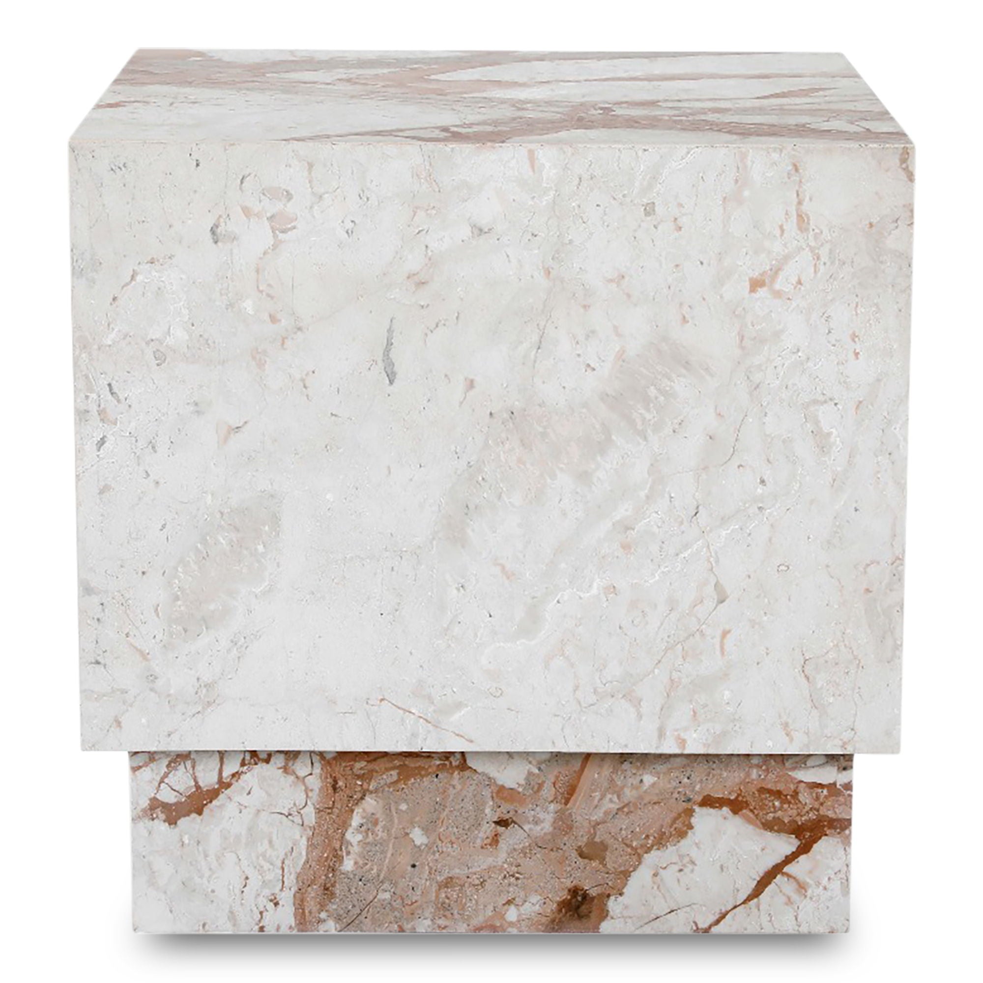 Layla - Side Table - Breccia Marble