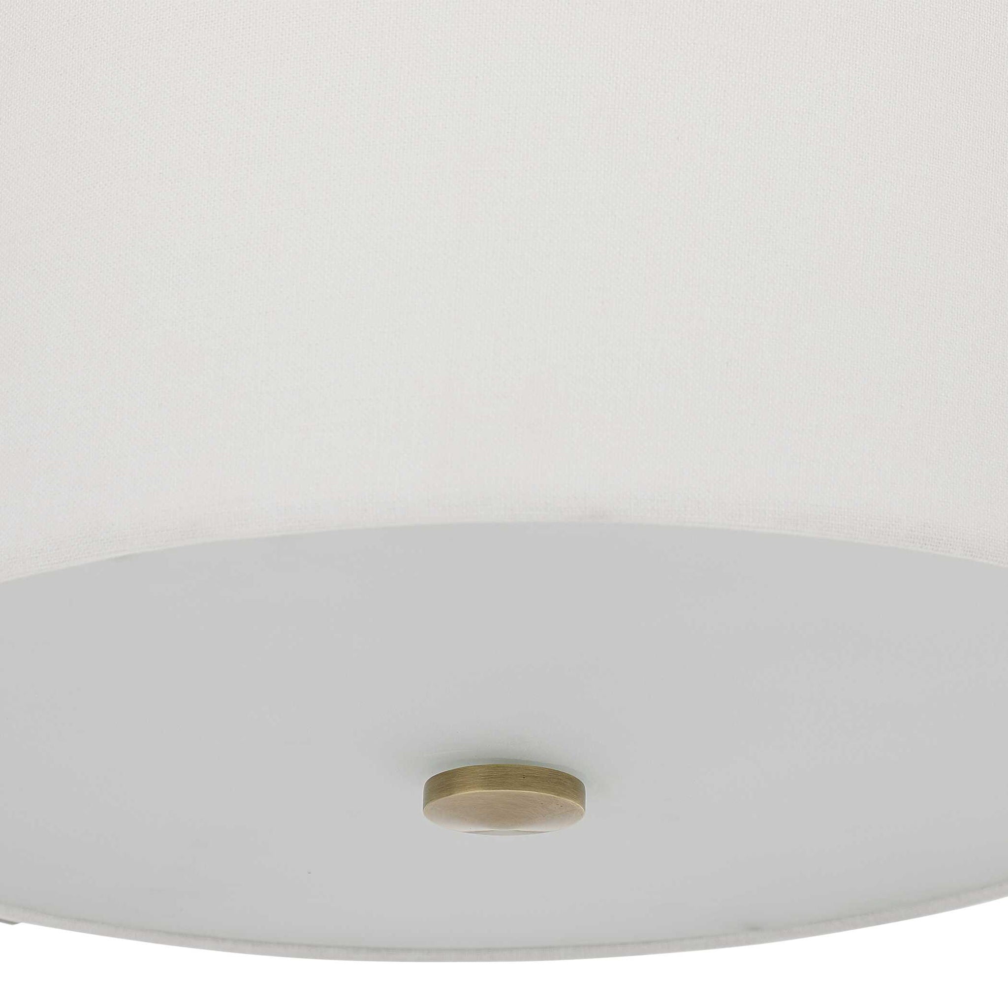 Colfax - 3 Light Semi Flush - Brass