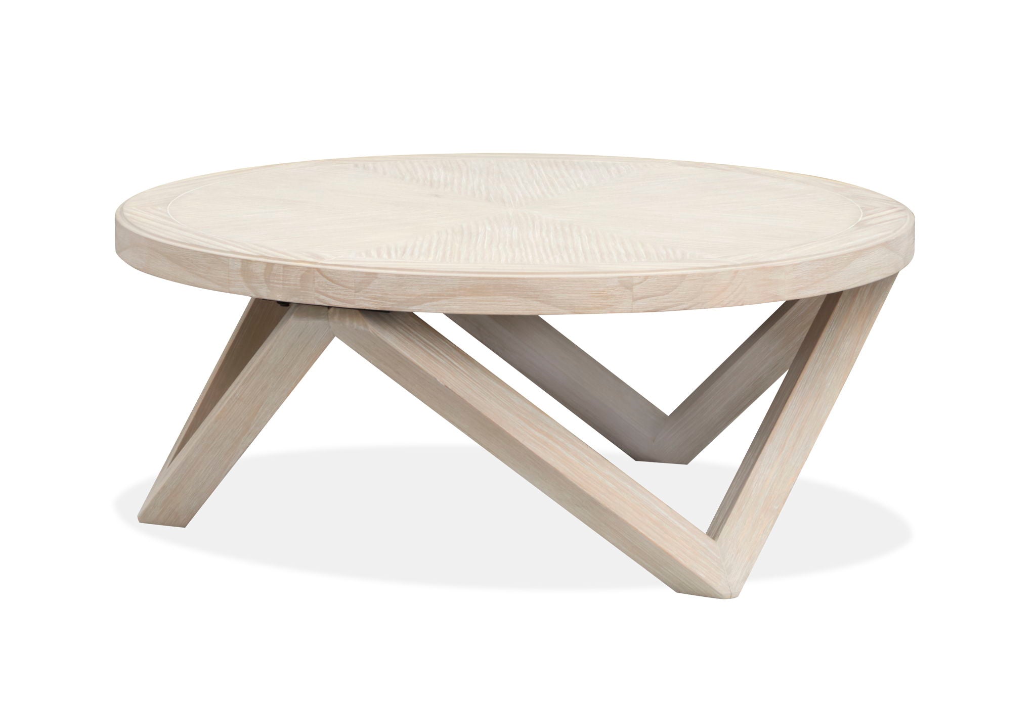 Bostwick - Round Cocktail Table - Coconut Cream