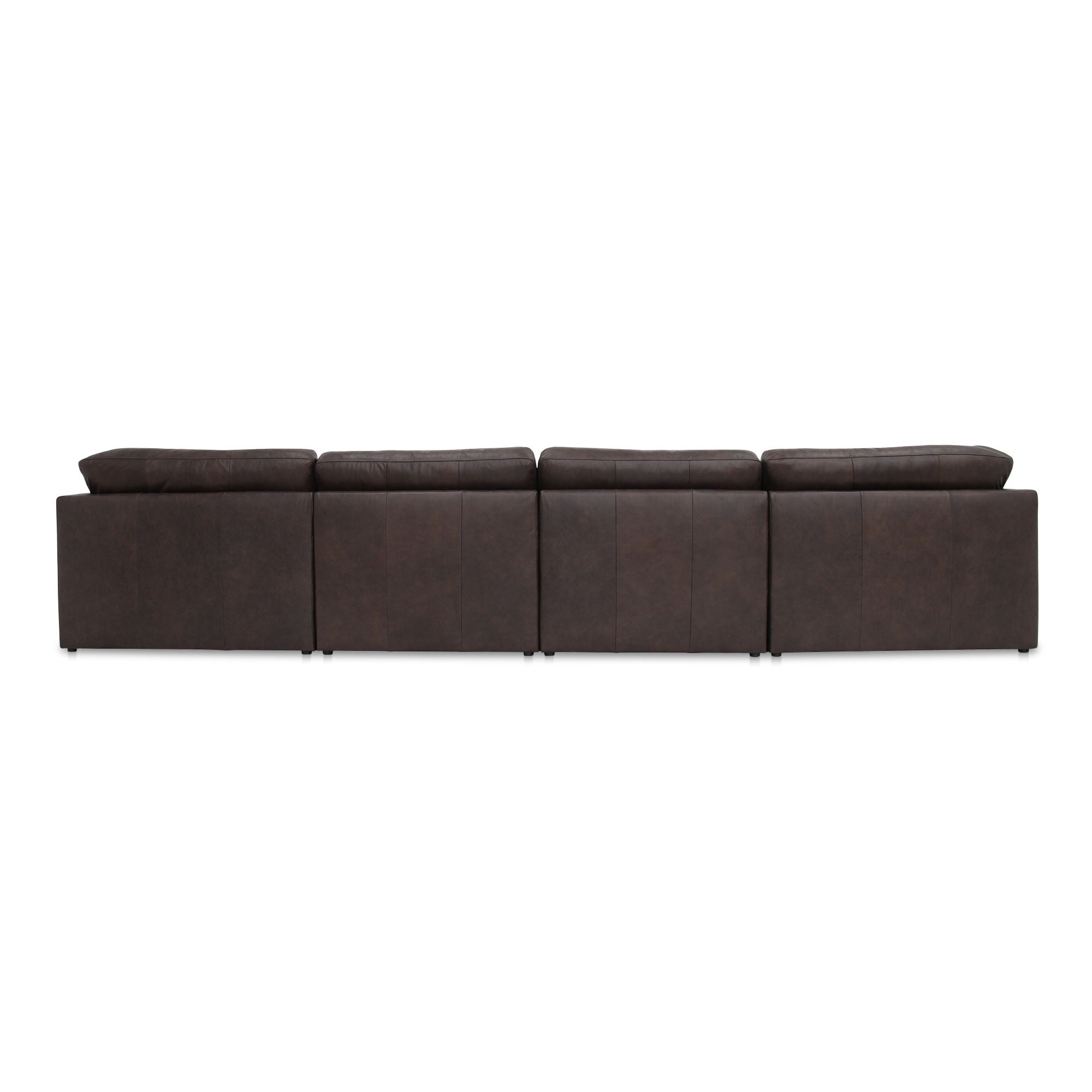 Thurlow - U Shaped Modular Sectional With Arms - Espresso Brown