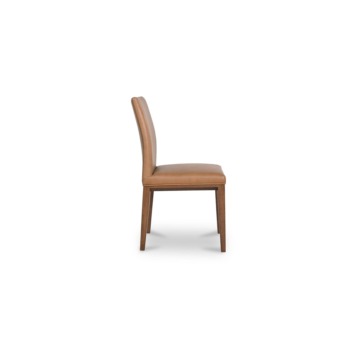 Frankie - Dining Chair Leather (Set of 2) - Tan / Brown