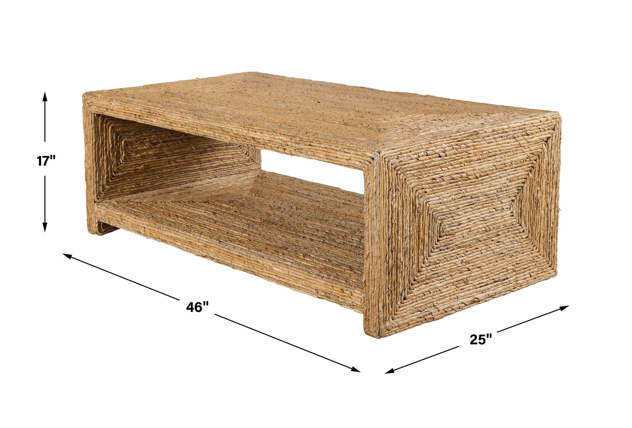 Rora - Open Coastal Coffee Table - Light Brown
