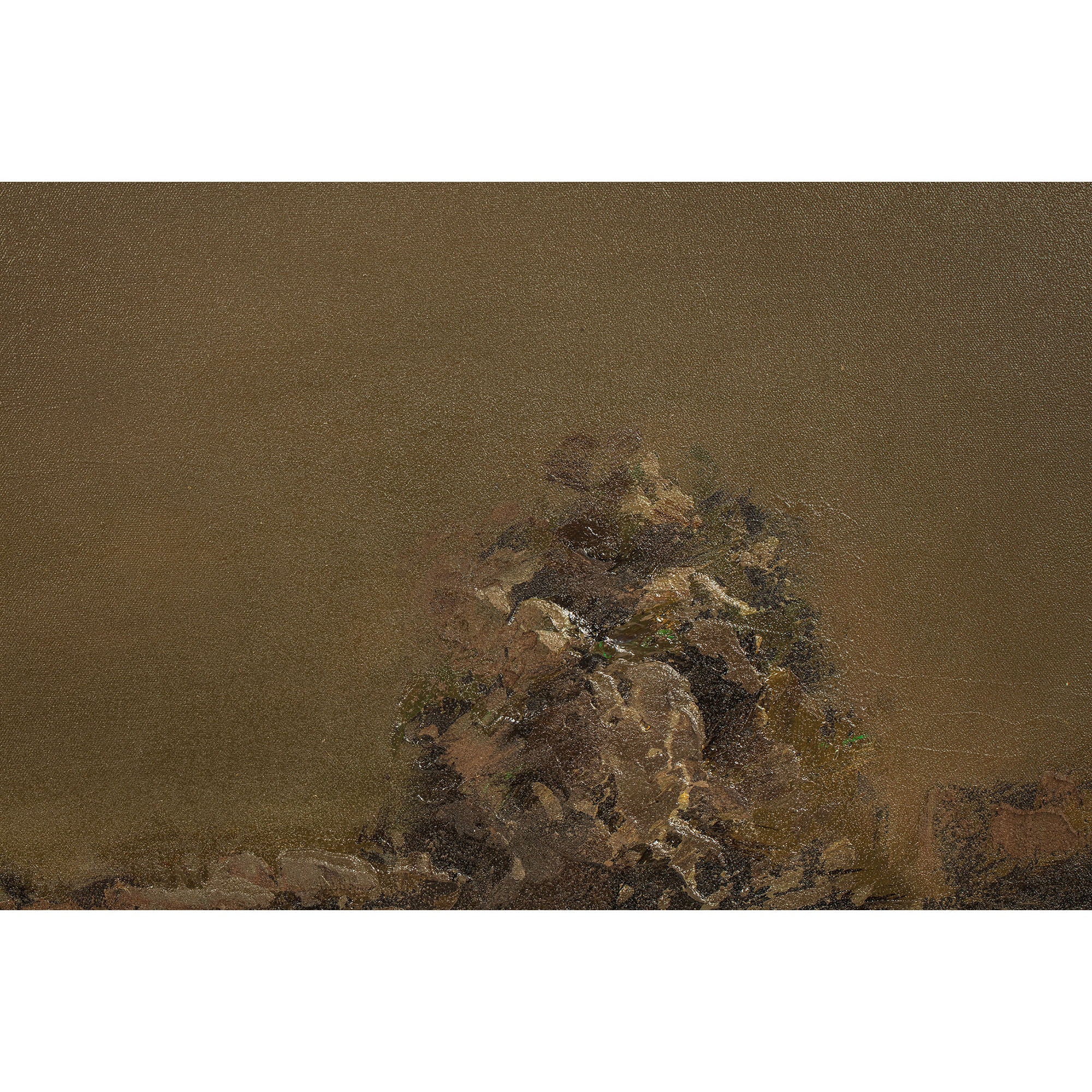 Ode - Framed Painting - Dark Brown