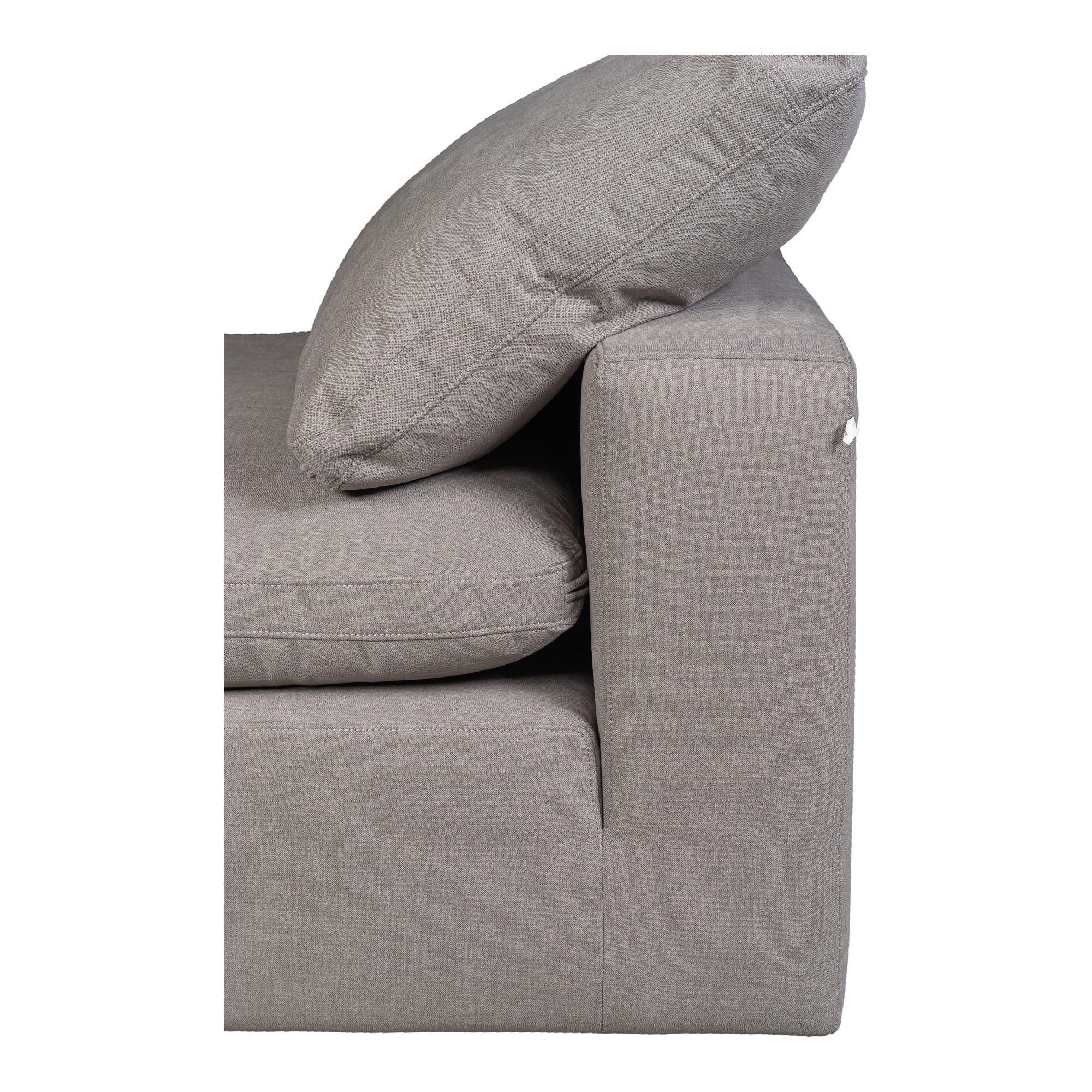 Terra - Livesmart Fabric Condo Slipper Chair - Light Gray