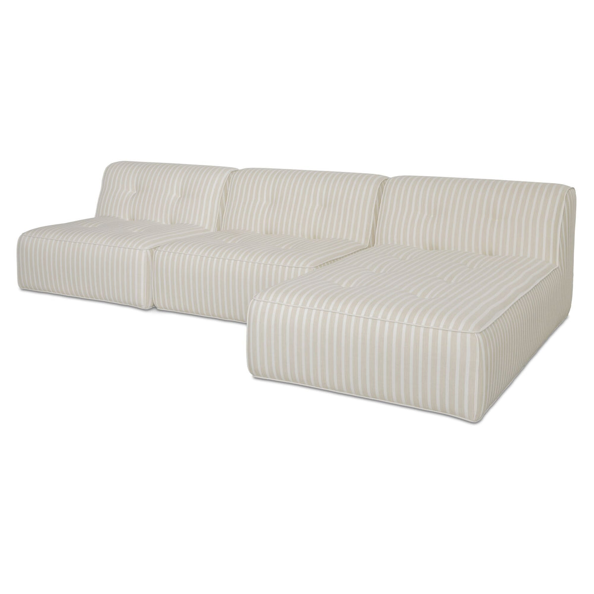 Sunseeker - 3 Piece Outdoor Lounge - Brown Stripe