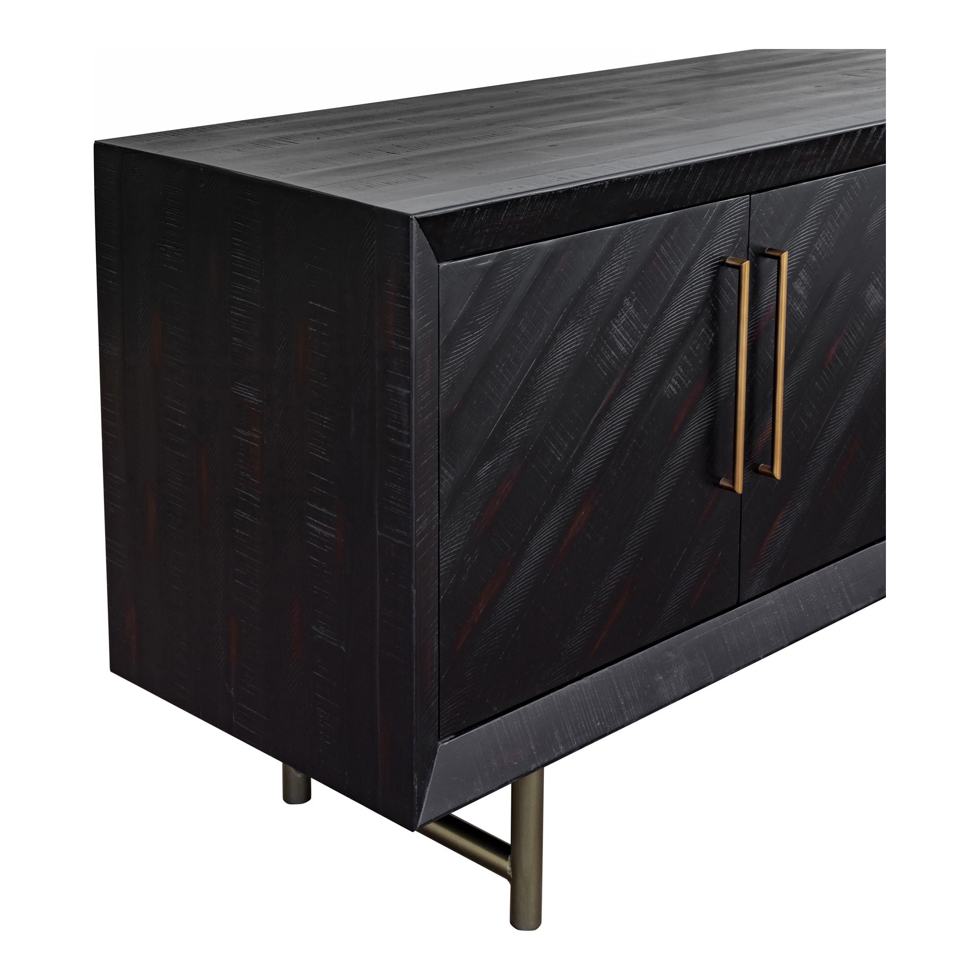 Sicily - 4 Door Sideboard - Black
