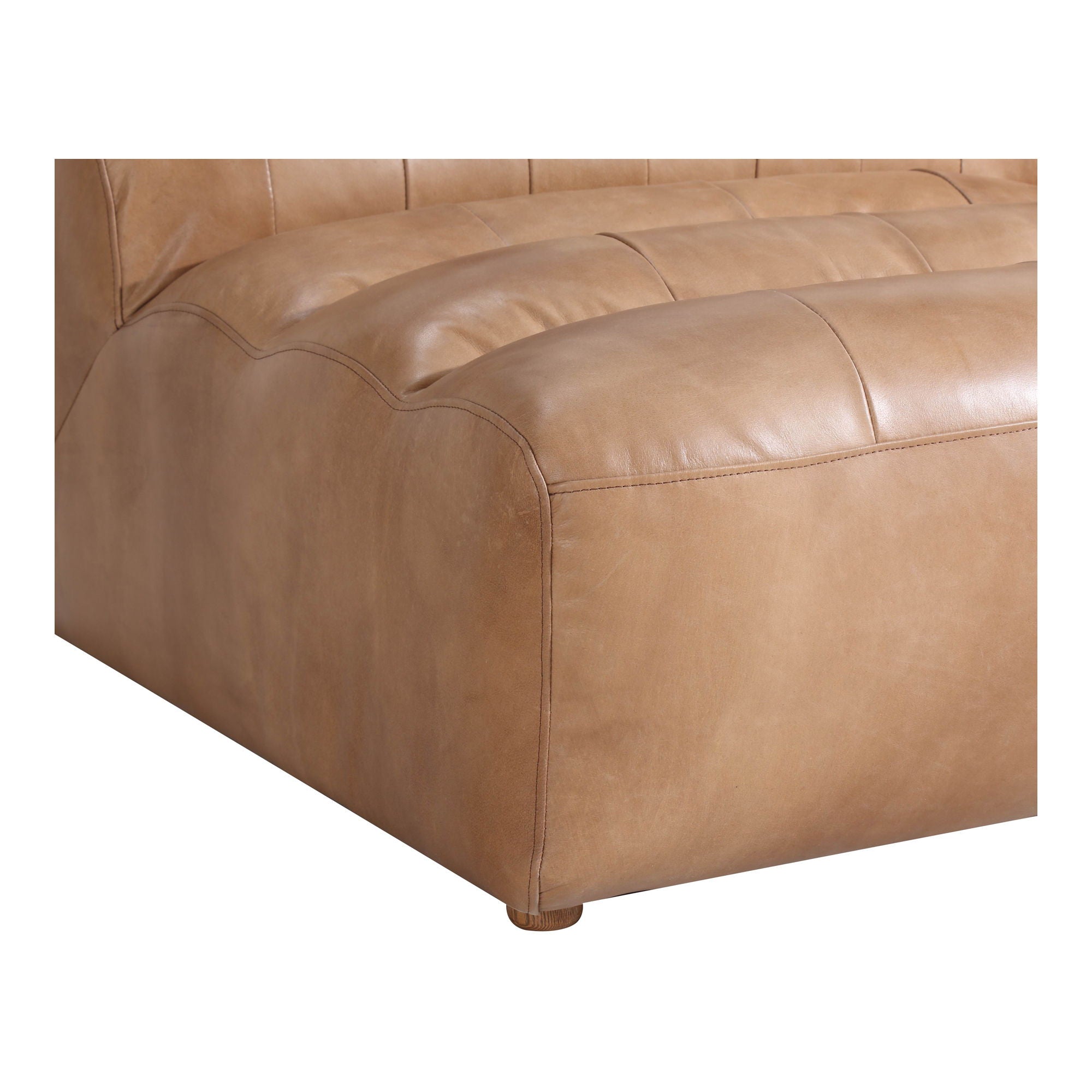 Ramsay - Leather Slipper Chair - Light Brown