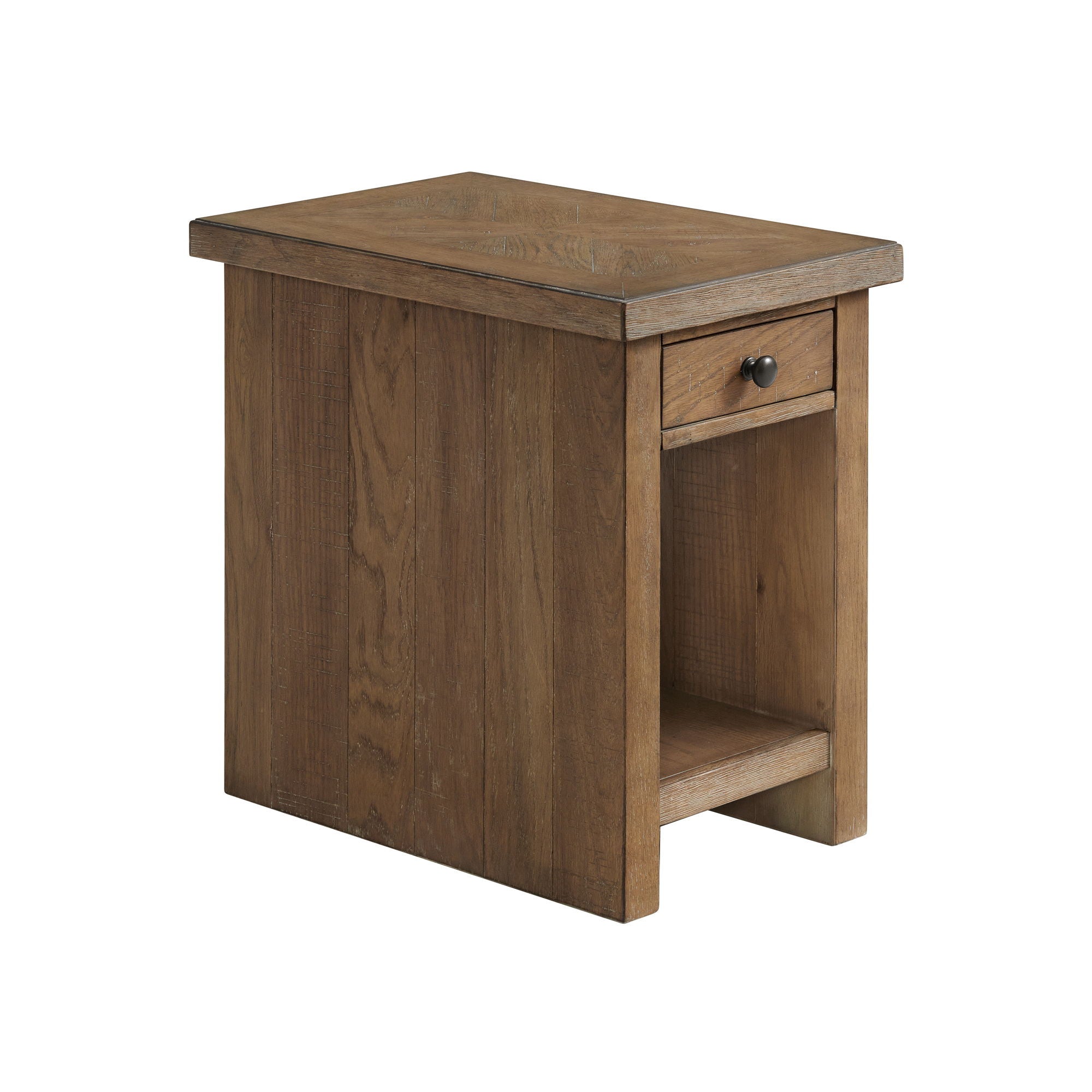 Landmark - Chairside Table - Weathered Oak