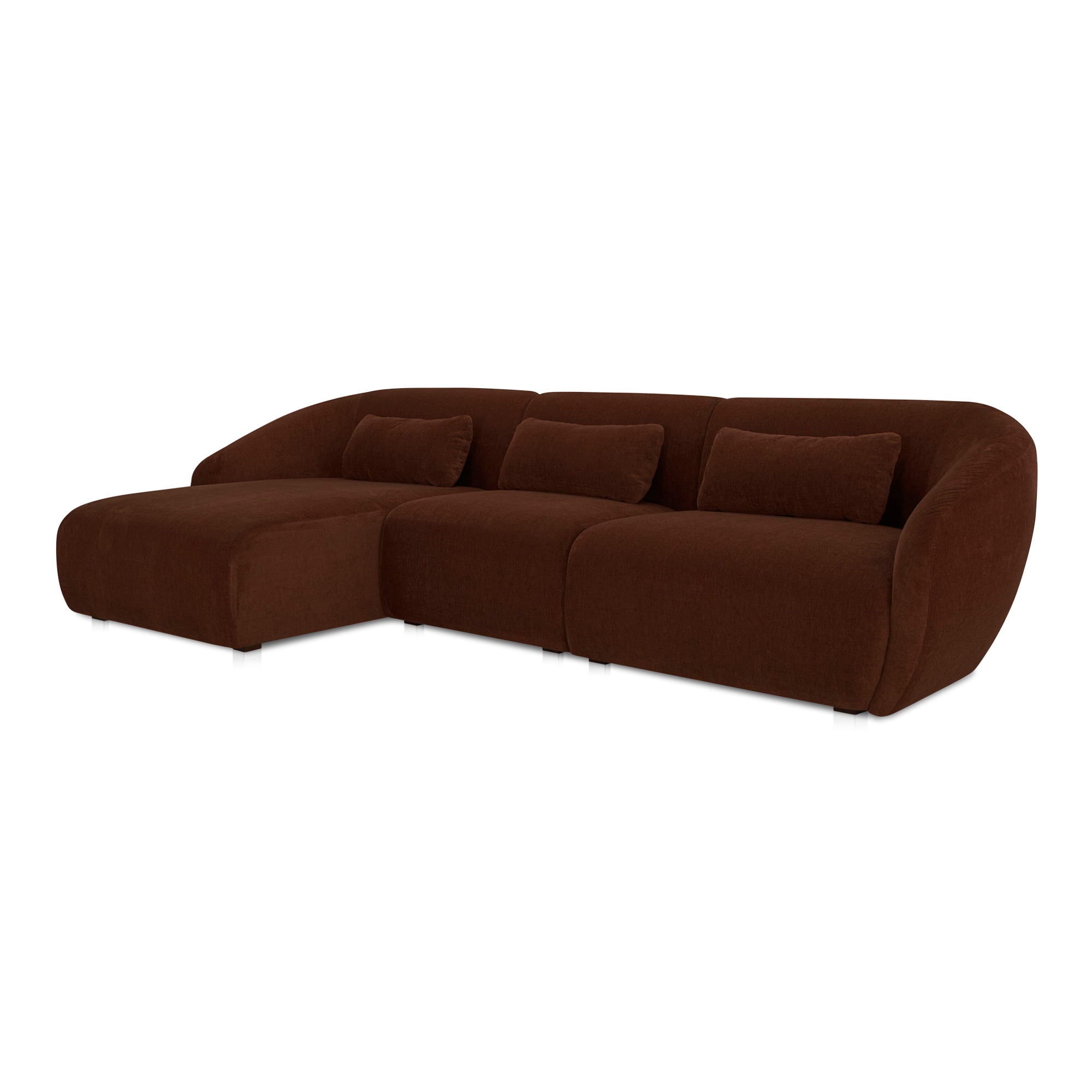 Amelia - Lounge Modular Left Sectional - Chestnut