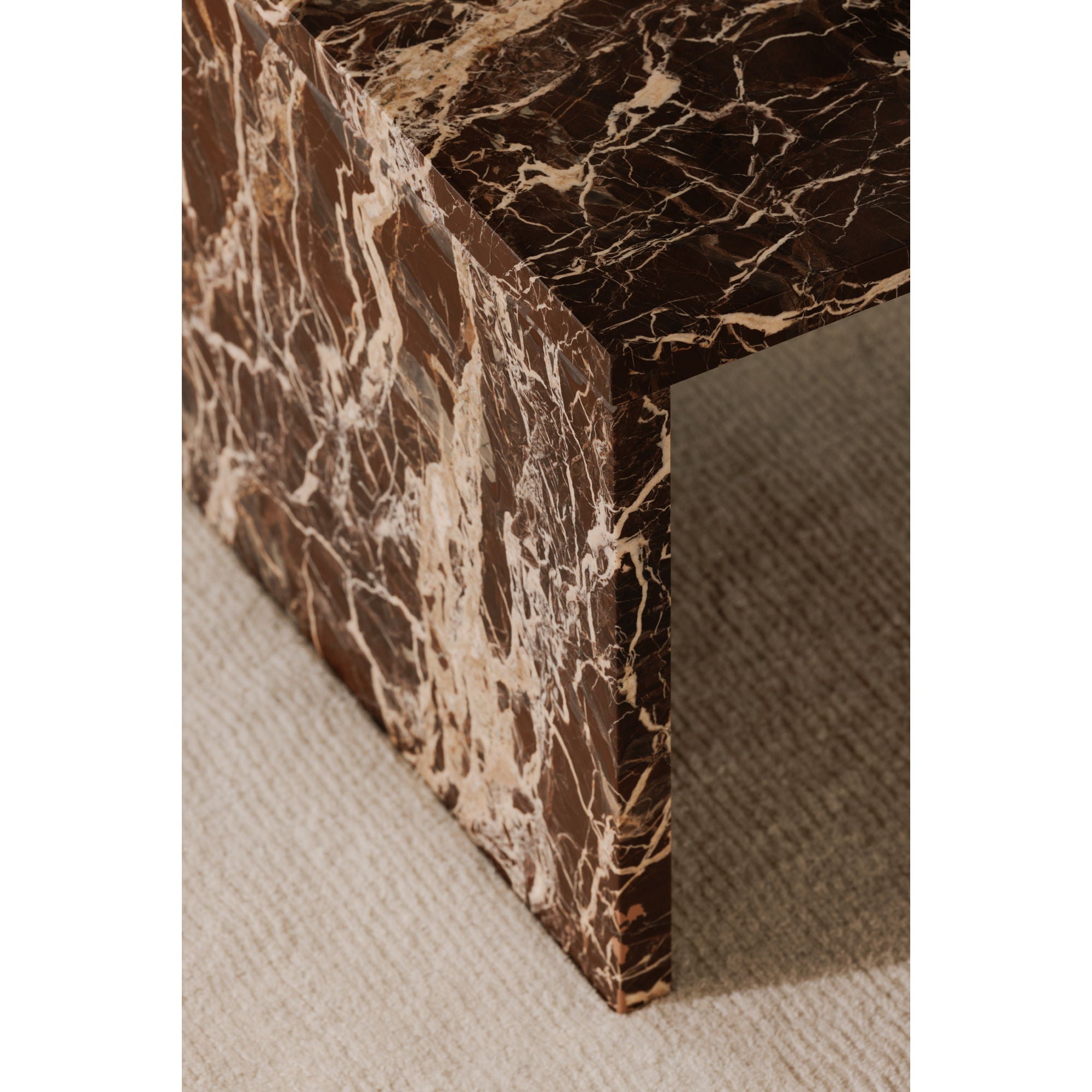 Rosa - Coffee Table - Rosso Levnato Marble