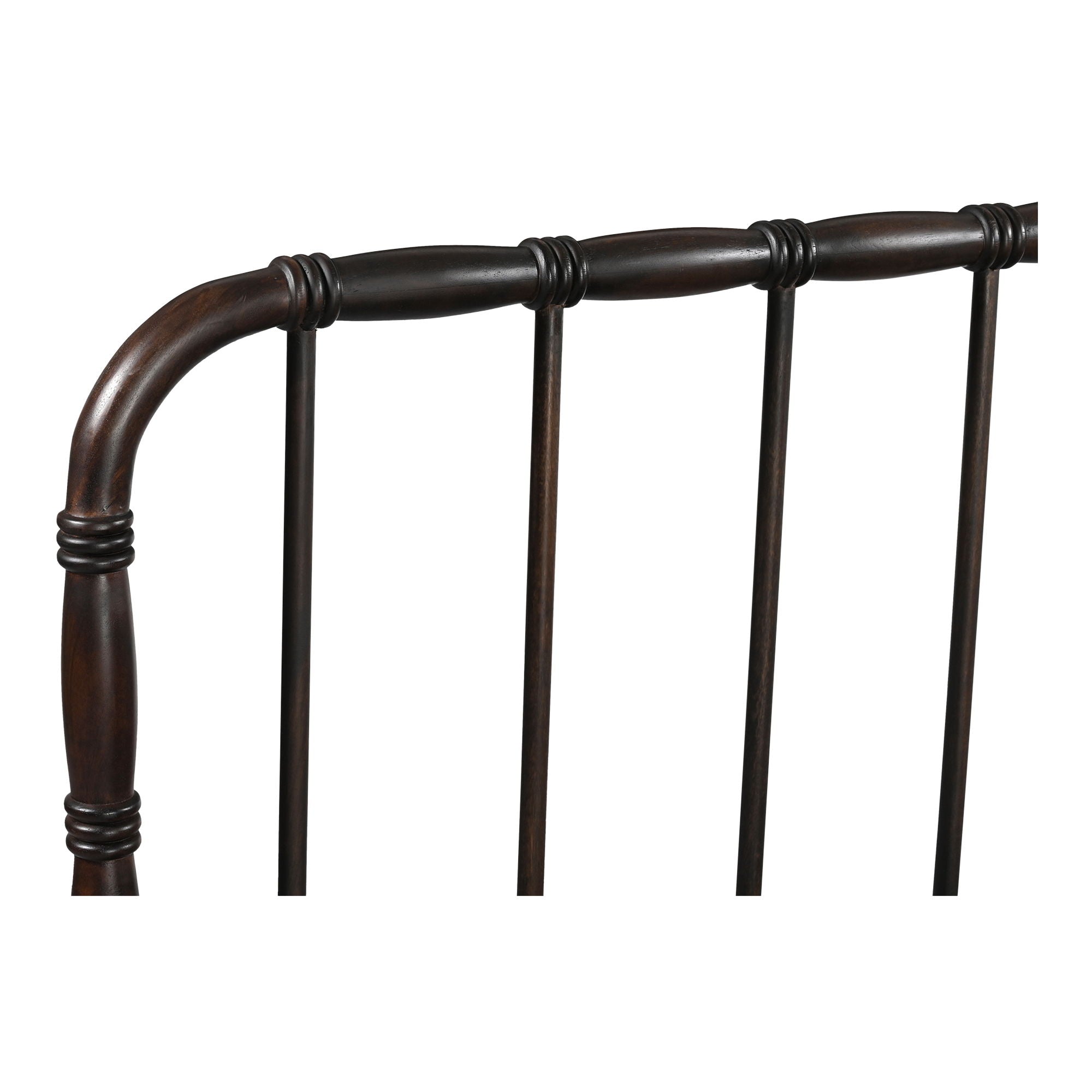 Vivian - King Bed - Dark Brown