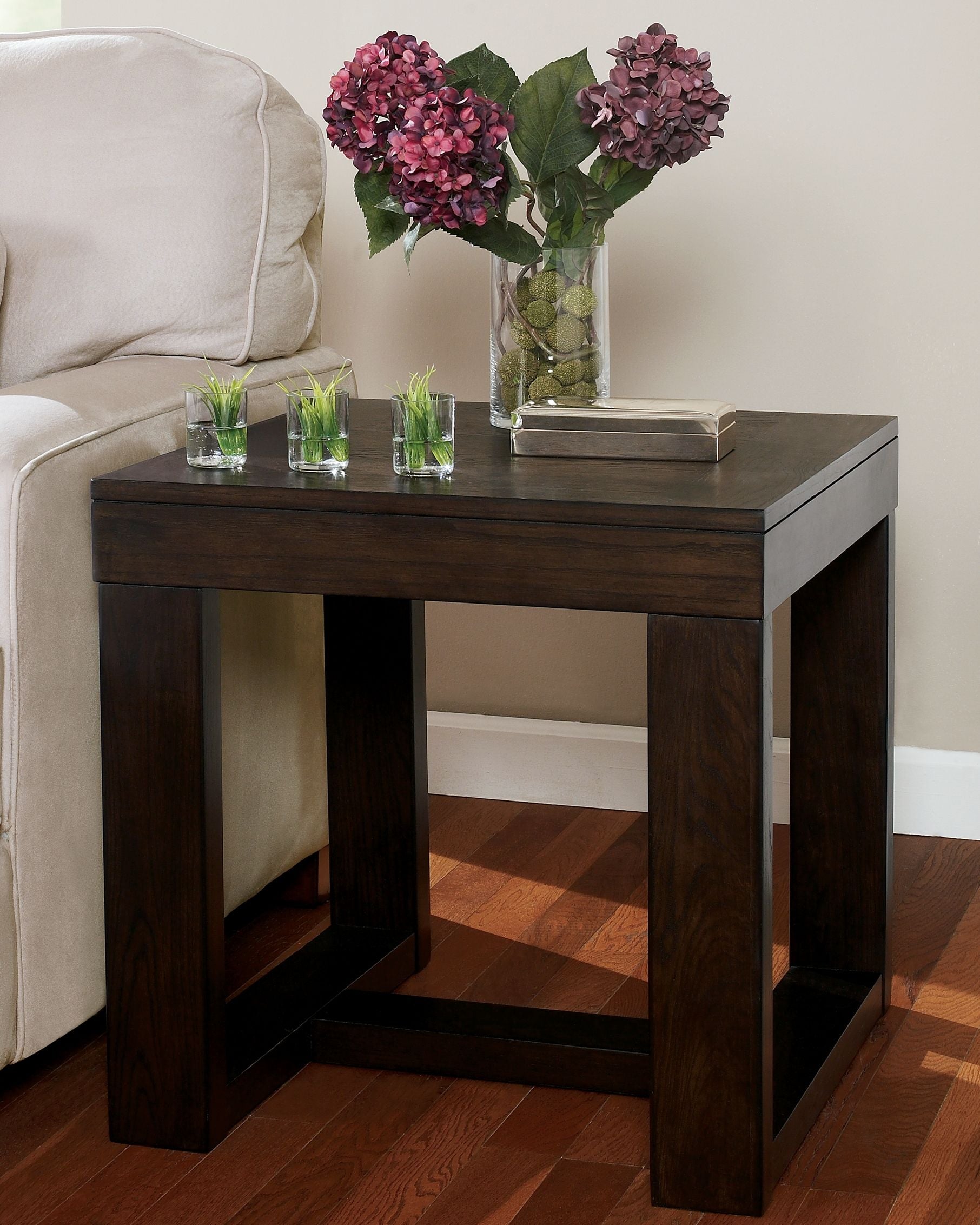 Watson - Dark Brown - Square End Table