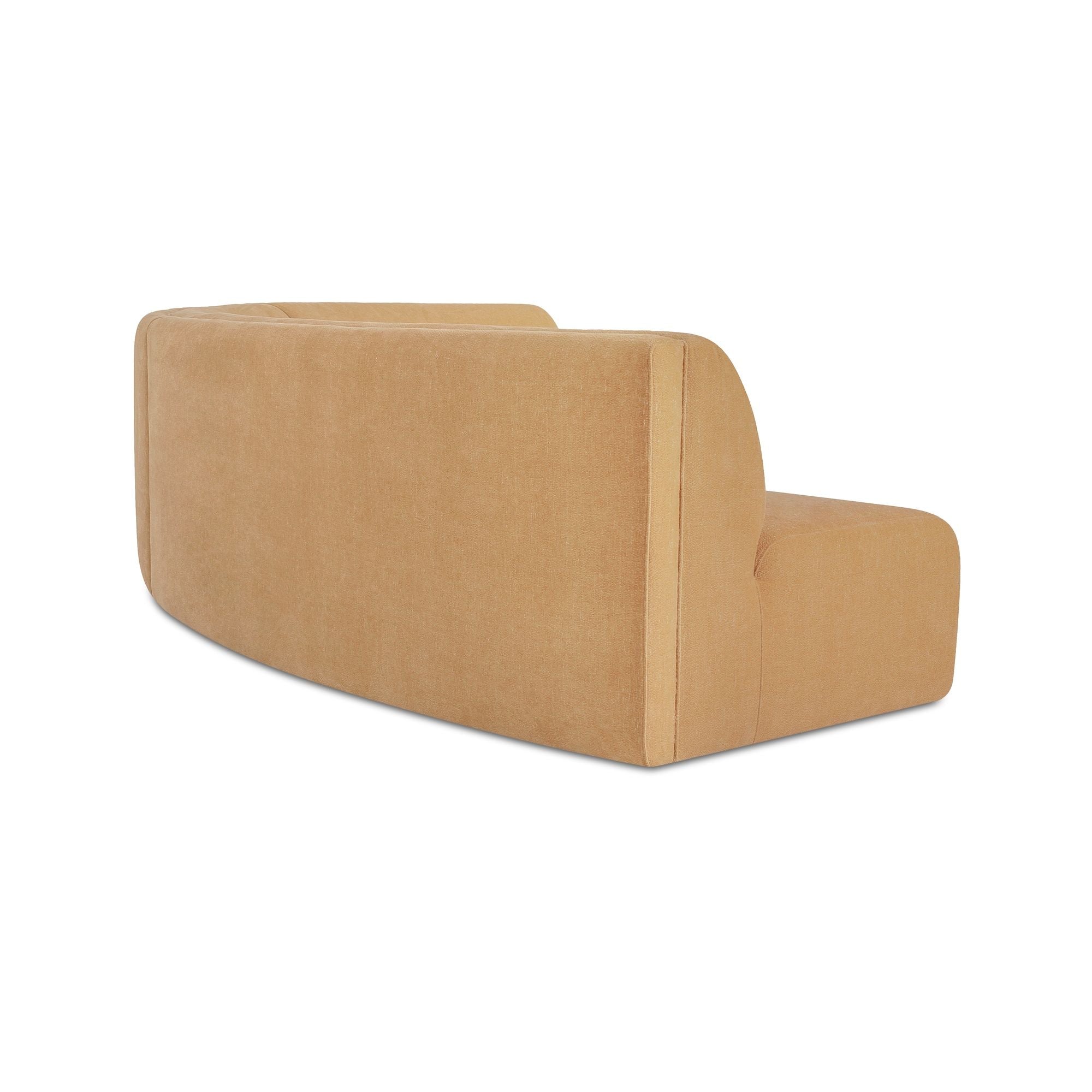 Naomi - 3 Piece Concave Modular Sectional - Golden Yellow